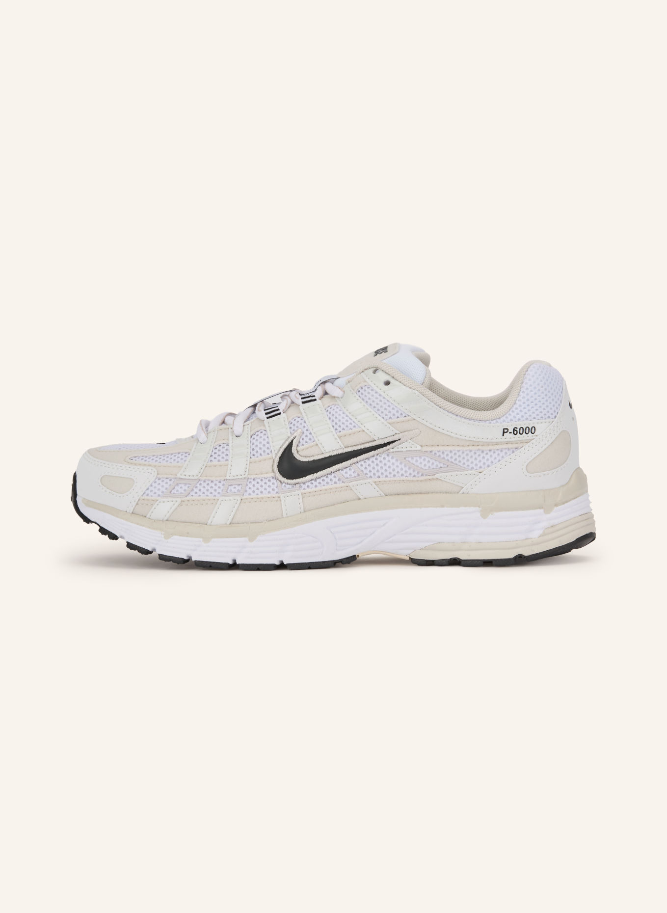 Nike P-6000 Sneakers: BEIGE / WHITE / BLACK