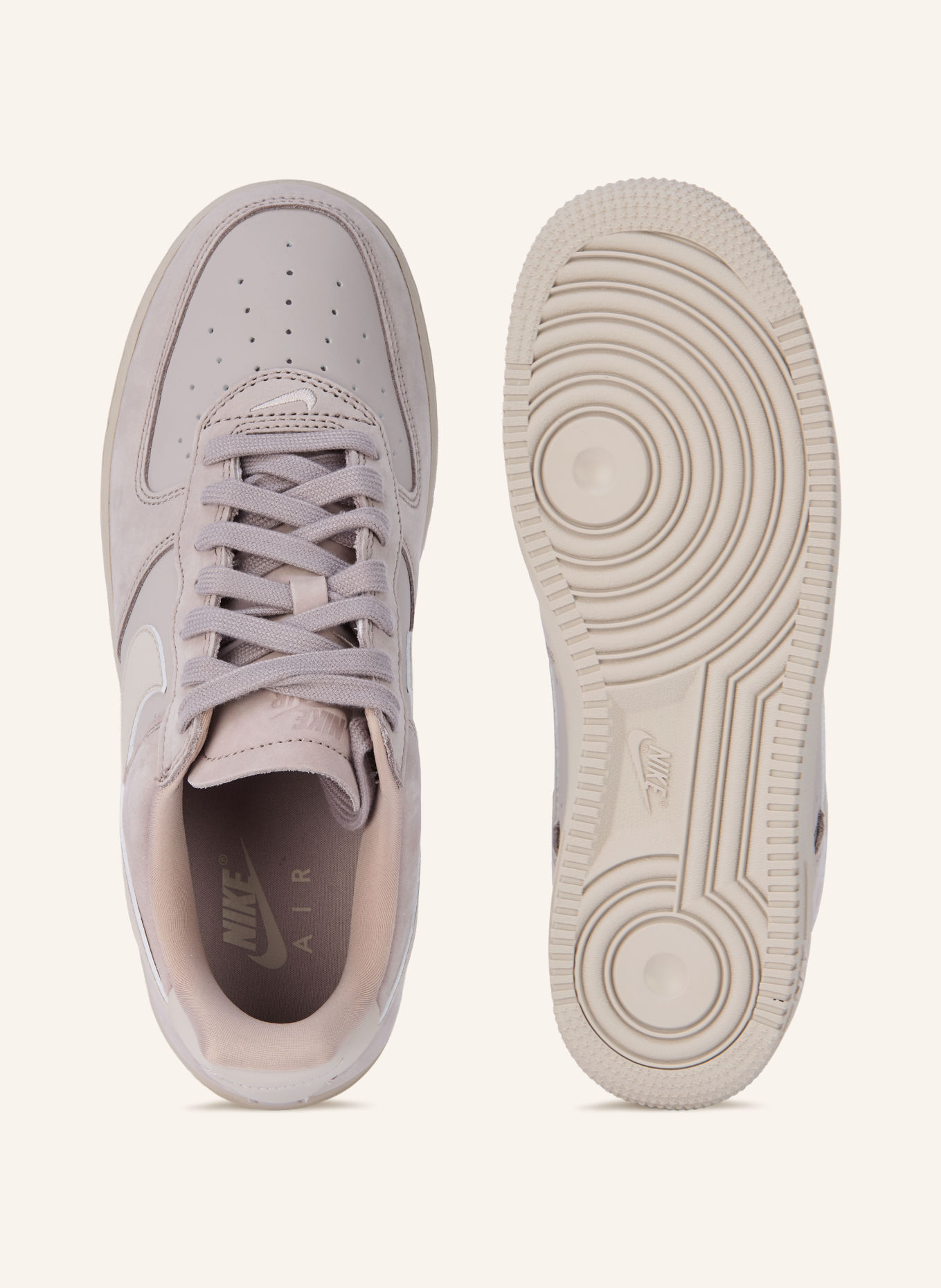 Nike Sneakersy AIR FORCE 1 RETP PREMIUM: SZARY / JASNOCZARY