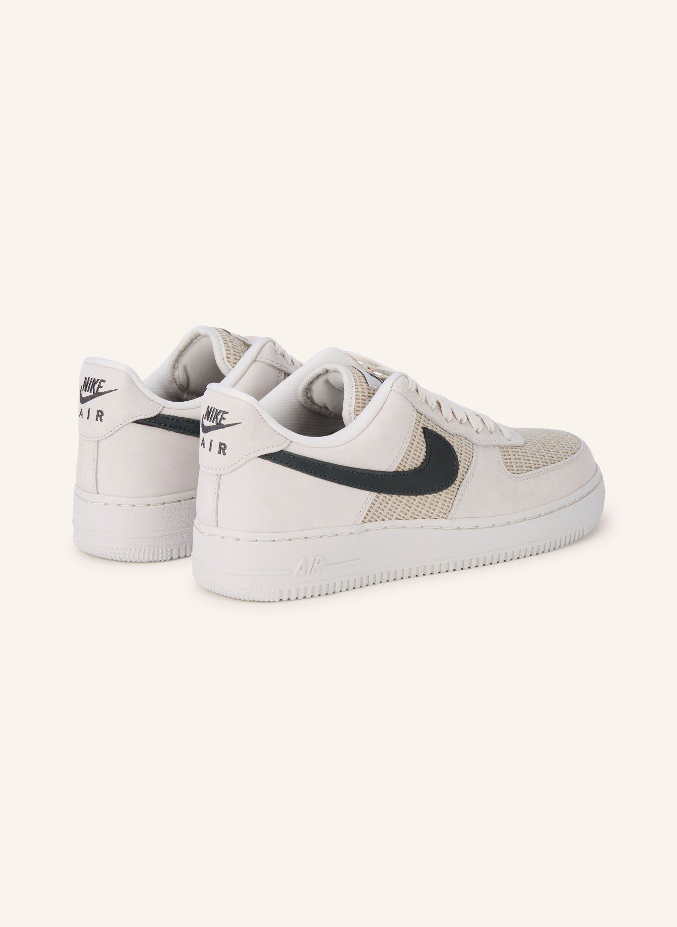 Nike AIR FORCE 1 '07 LV8 Sneakers: BEIGE / LIGHT GRAY / BLACK