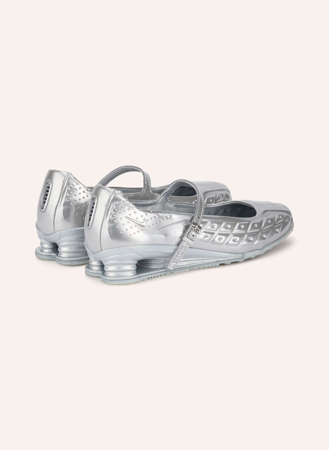 Nike Mary-Jane ballerina's SHOX Z CALISTRA: ZILVER
