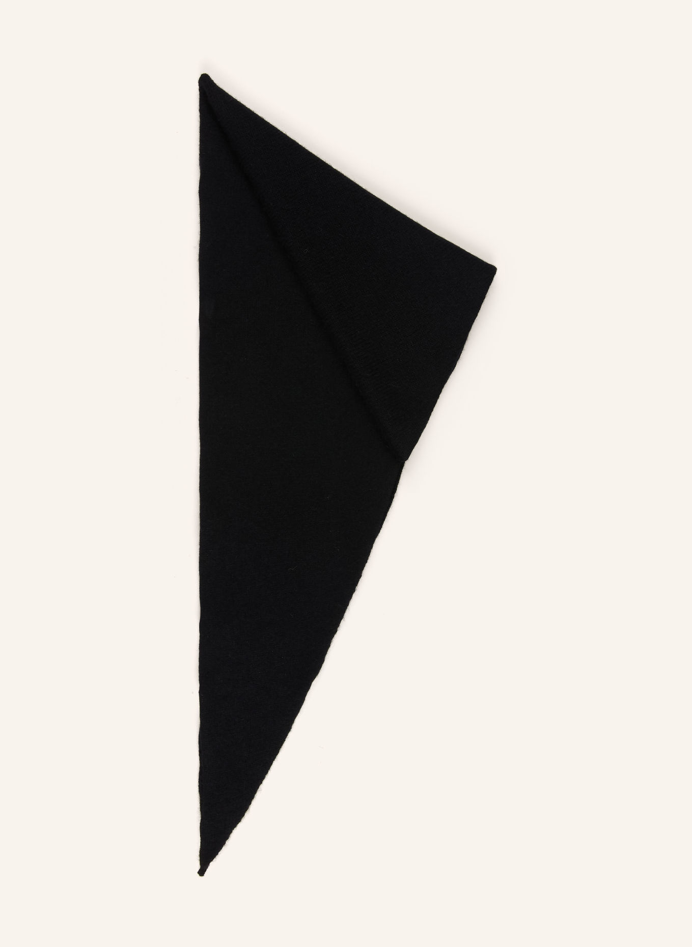 LISA YANG FLORIANNE triangular scarf made of cashmere: BLACK