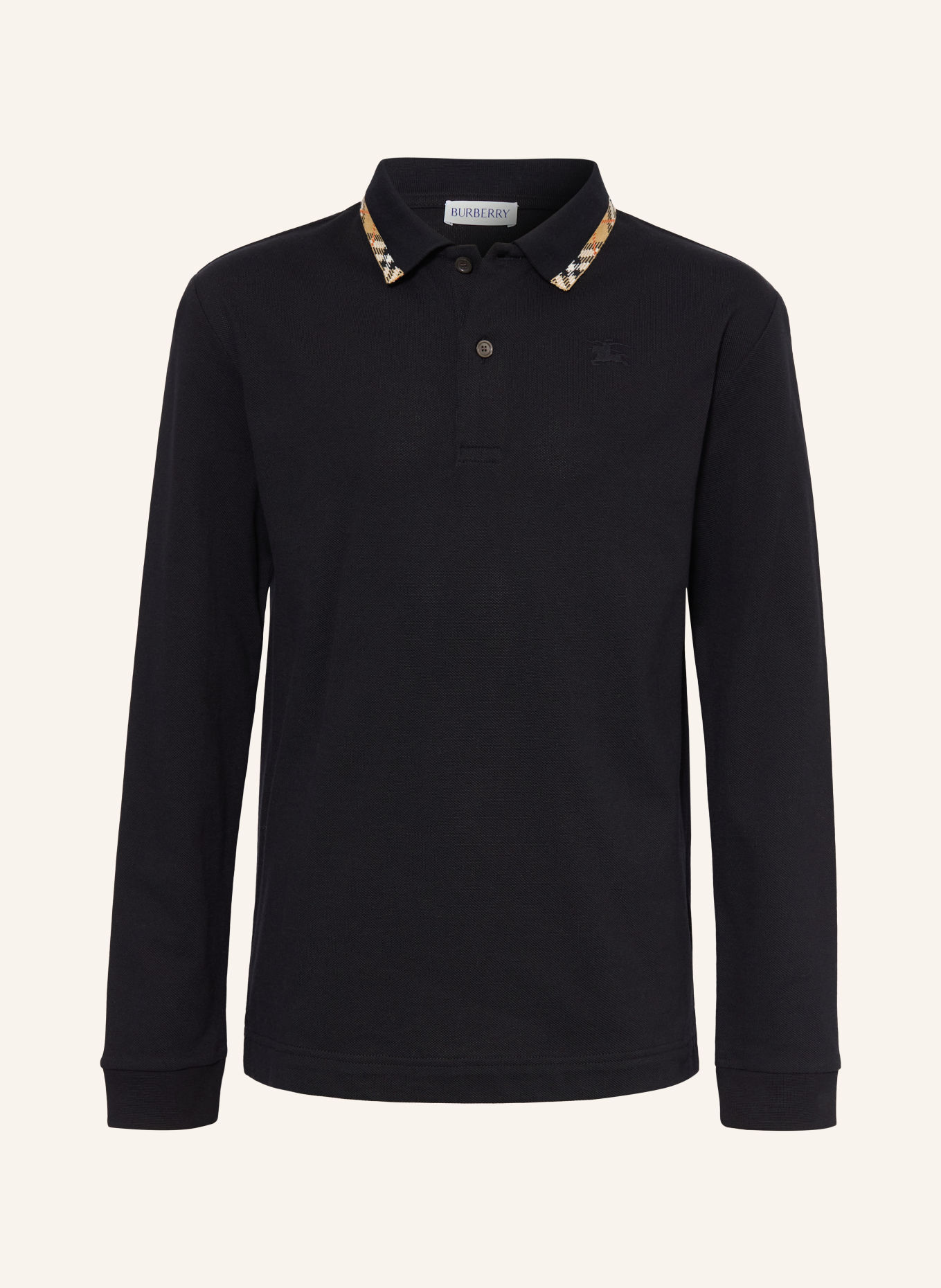 BURBERRY Piqué-Poloshirt JOHANE: SCHWARZ