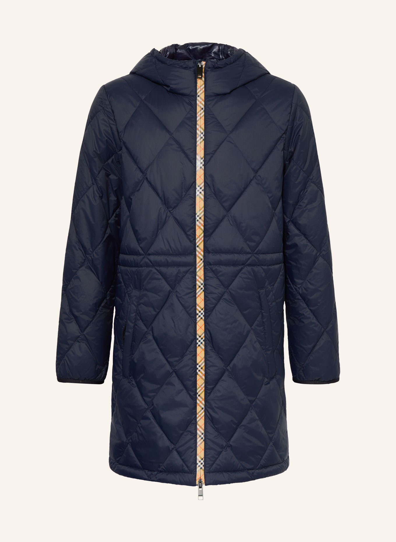 BURBERRY Steppmantel GRANT: DUNKELBLAU