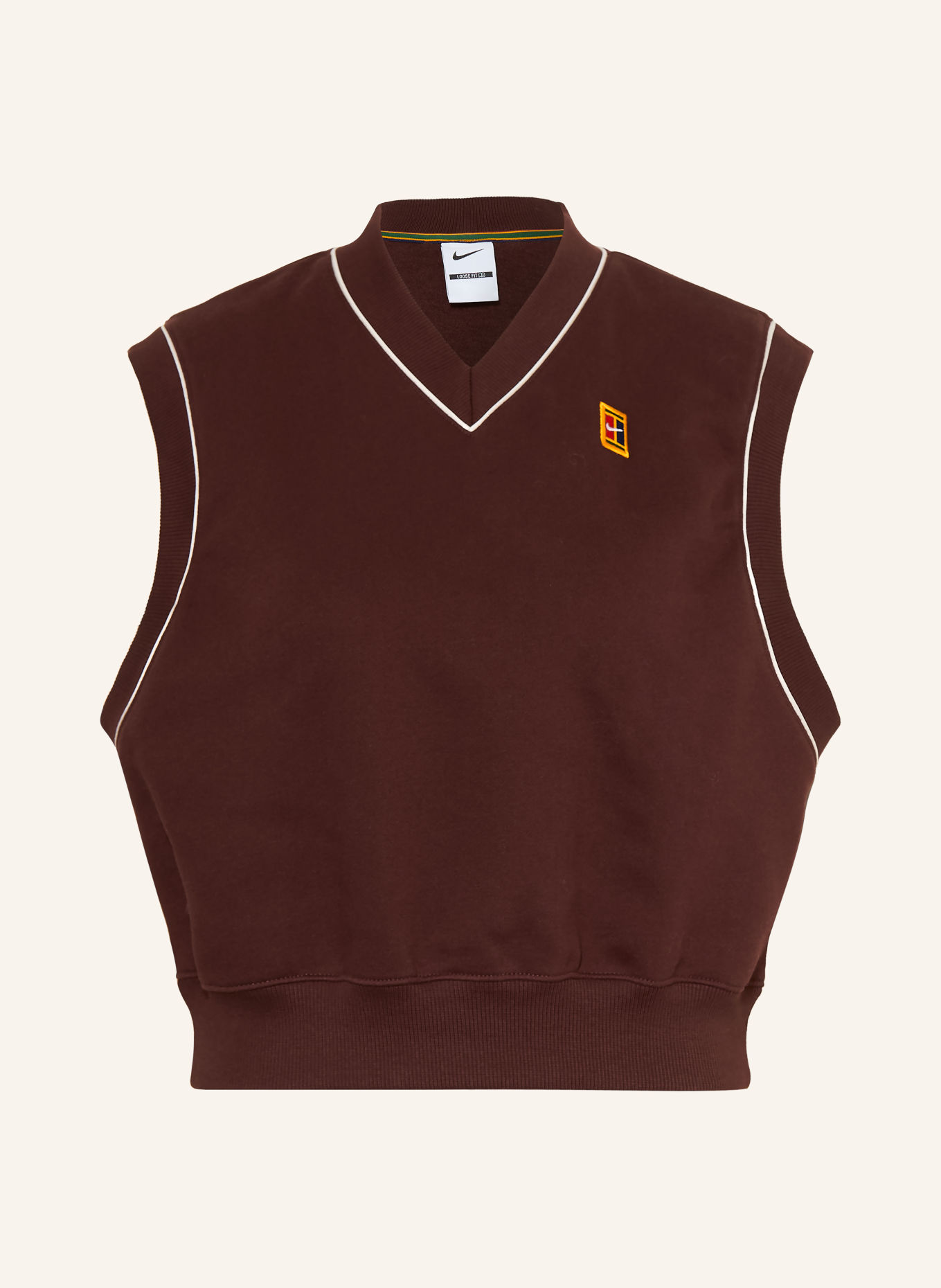 Nike Bluza Top COURT COLLECTION: CIEMNOCZERWONY / BIAŁY