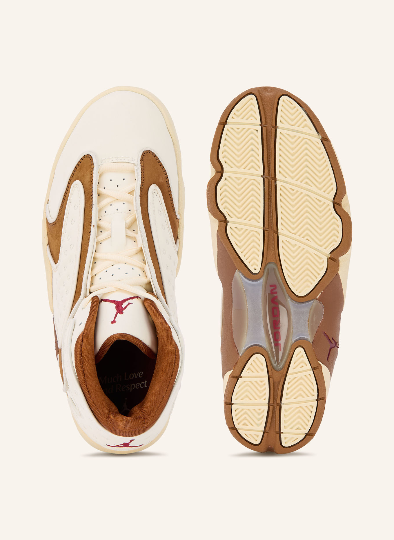 JORDAN Hightop-sneakers AIR JORDAN OG: ECRU / BRUN