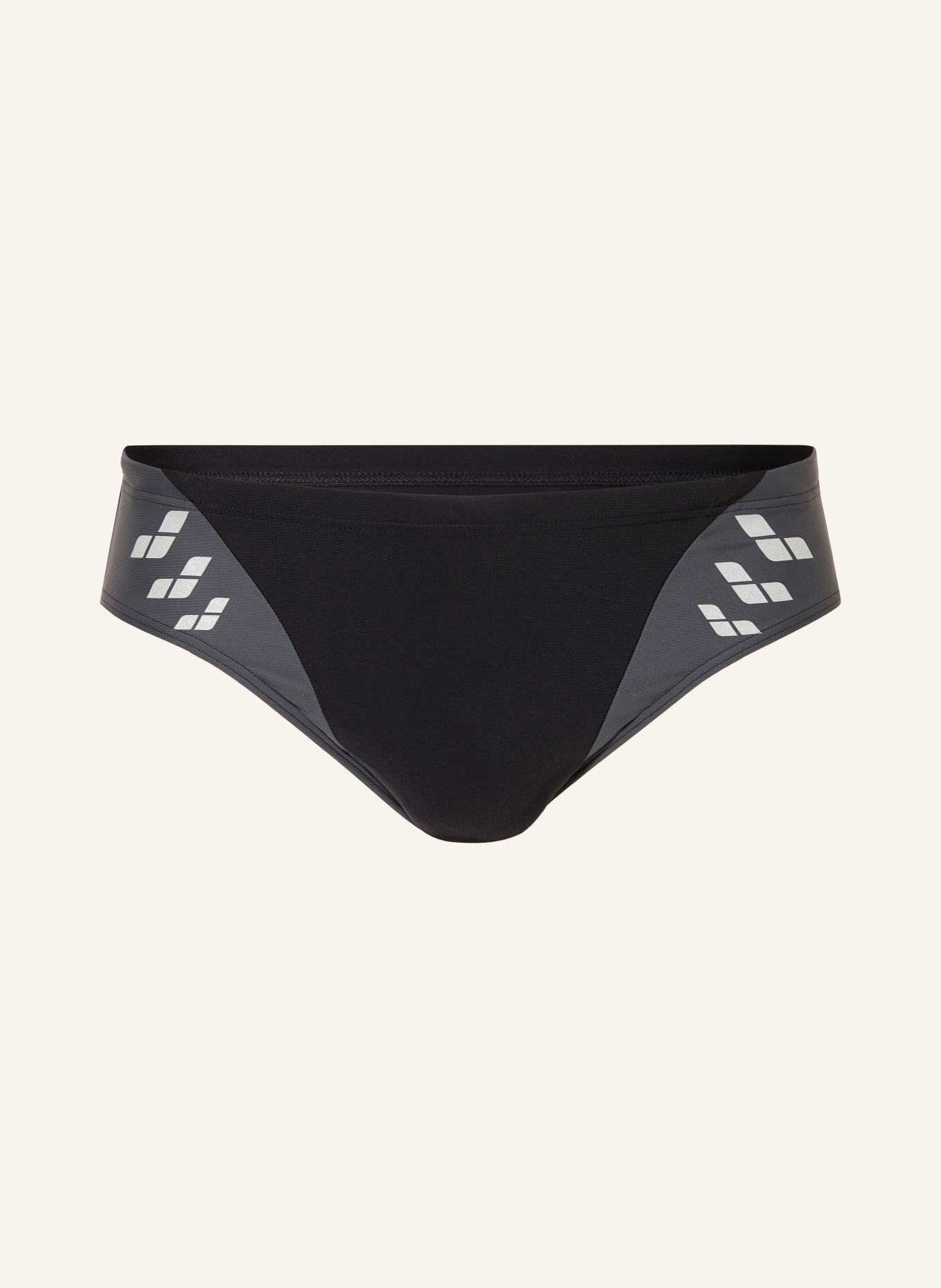 arena ARENA STEPLOGO swim briefs with UV protection 50+: BLACK / SILVER / DARK GRAY