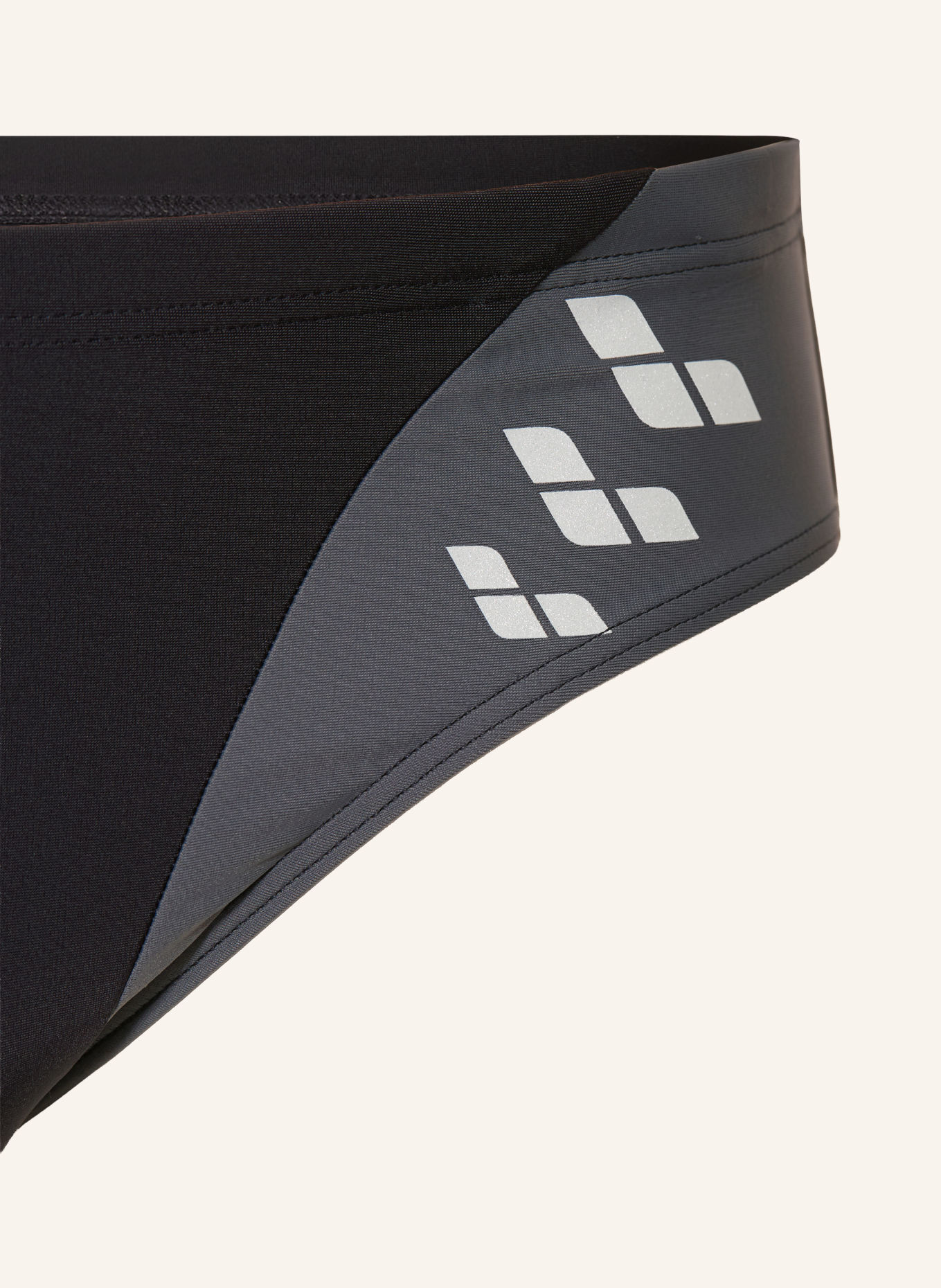 arena ARENA STEPLOGO swim briefs with UV protection 50+: BLACK / SILVER / DARK GRAY