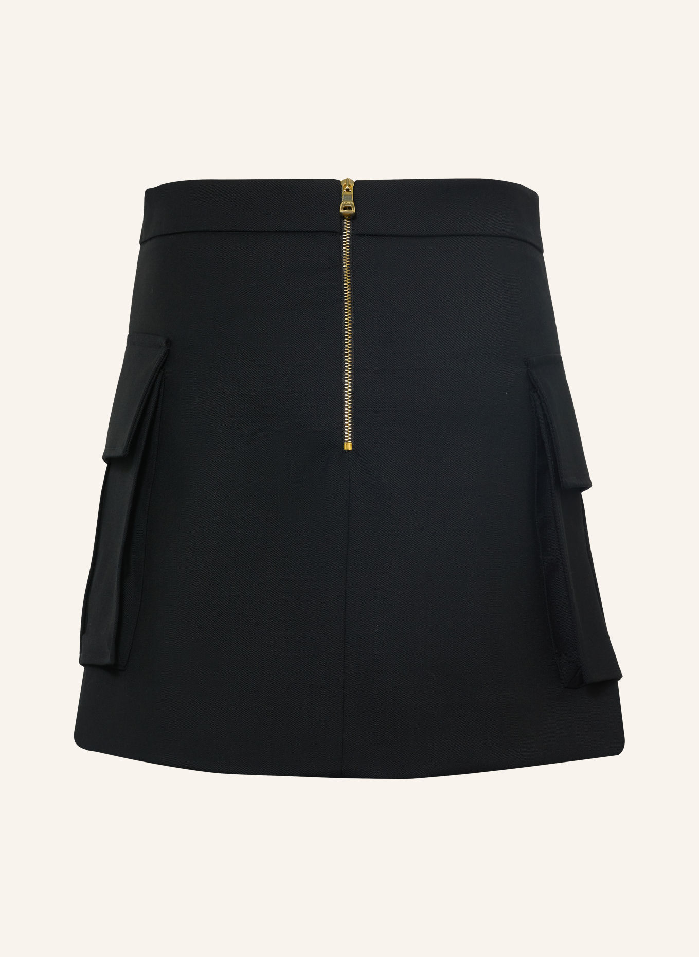 BALMAIN Cargorock: SCHWARZ / GOLD