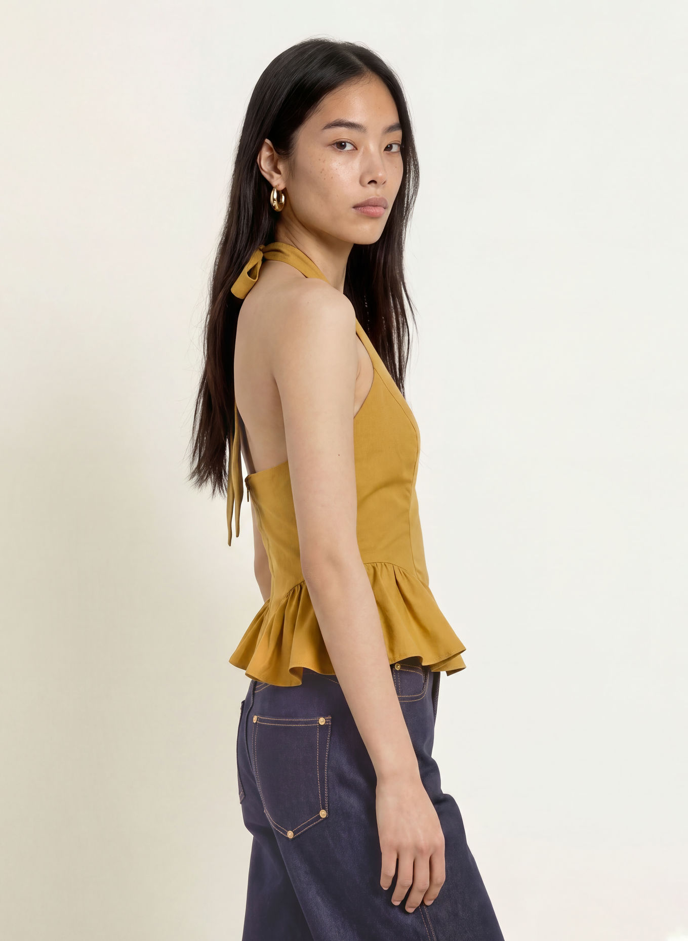 ESTHÉ Blousetop: OLIJF