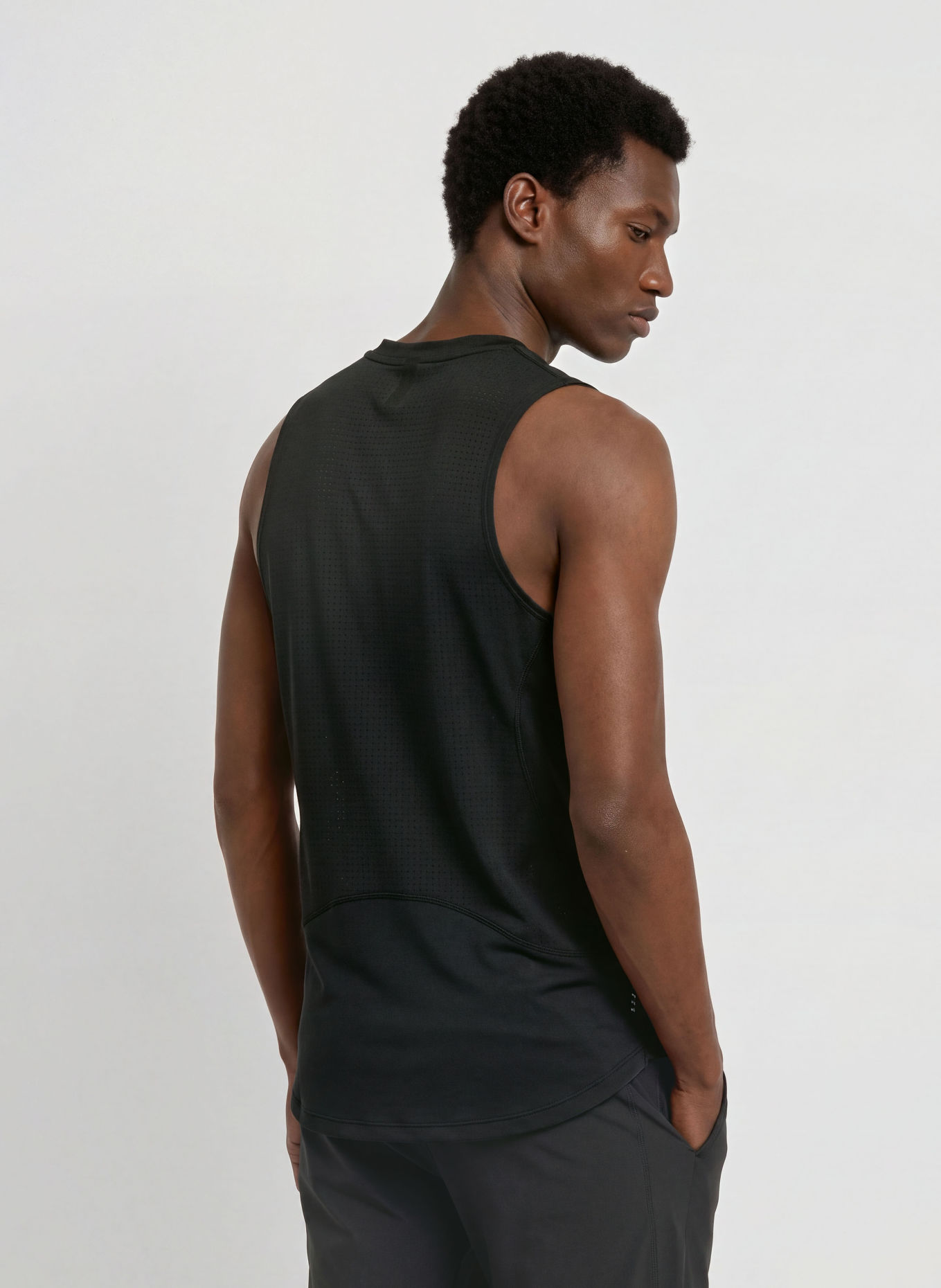 Nike Sporttop PRO: ZWART / WIT