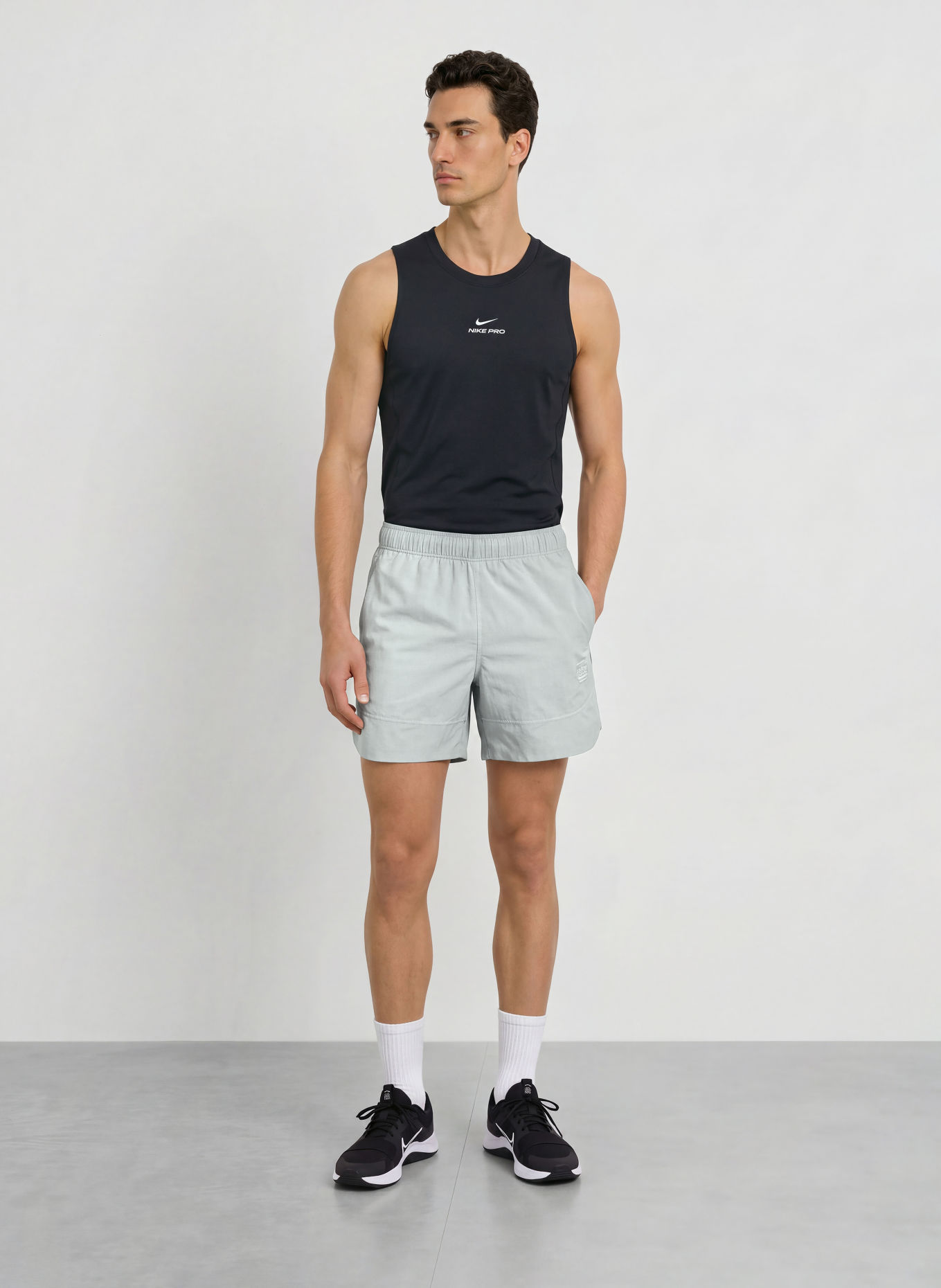 Nike Trainingsshort N.A.C.: LICHTGRIJS