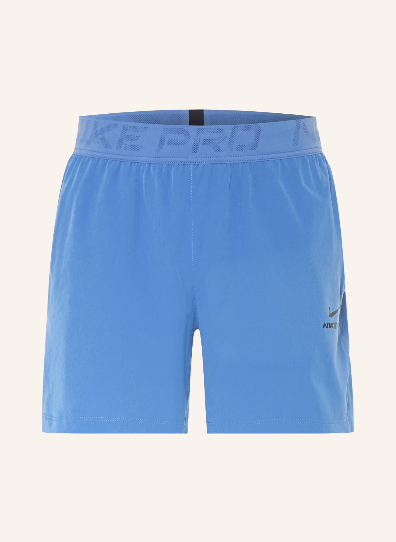 Nike Trainingsshort PRO TRAINING: BLAUW / ZWART