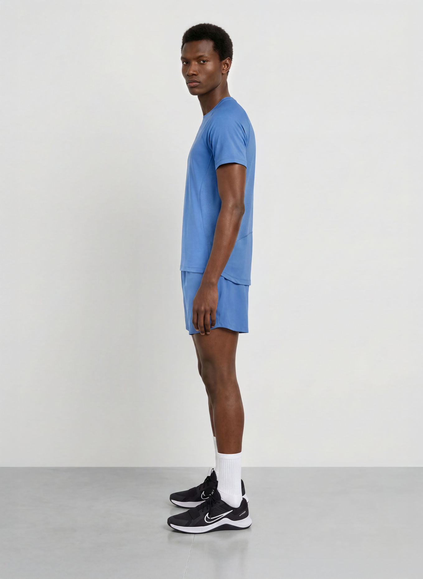 Nike Trainingsshort PRO TRAINING: BLAUW / ZWART