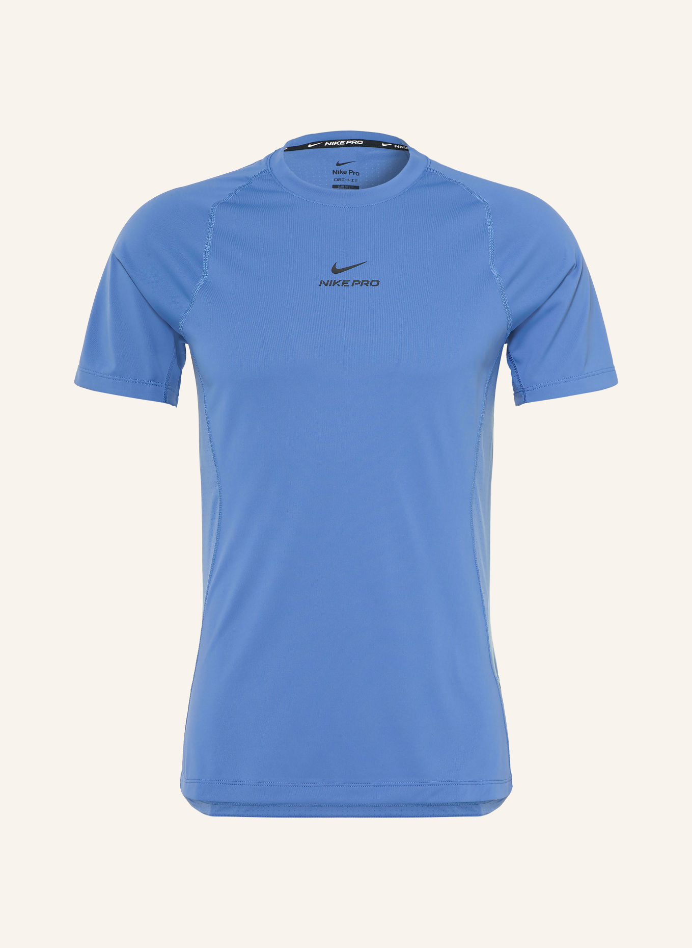 Nike Trainingsshirt PRO TRAINING: BLAUW / ZWART