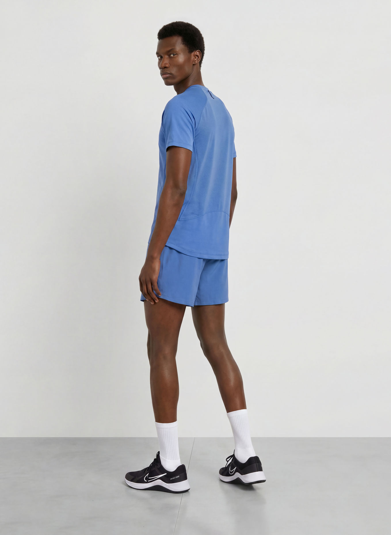 Nike Trainingsshirt PRO TRAINING: BLAUW / ZWART