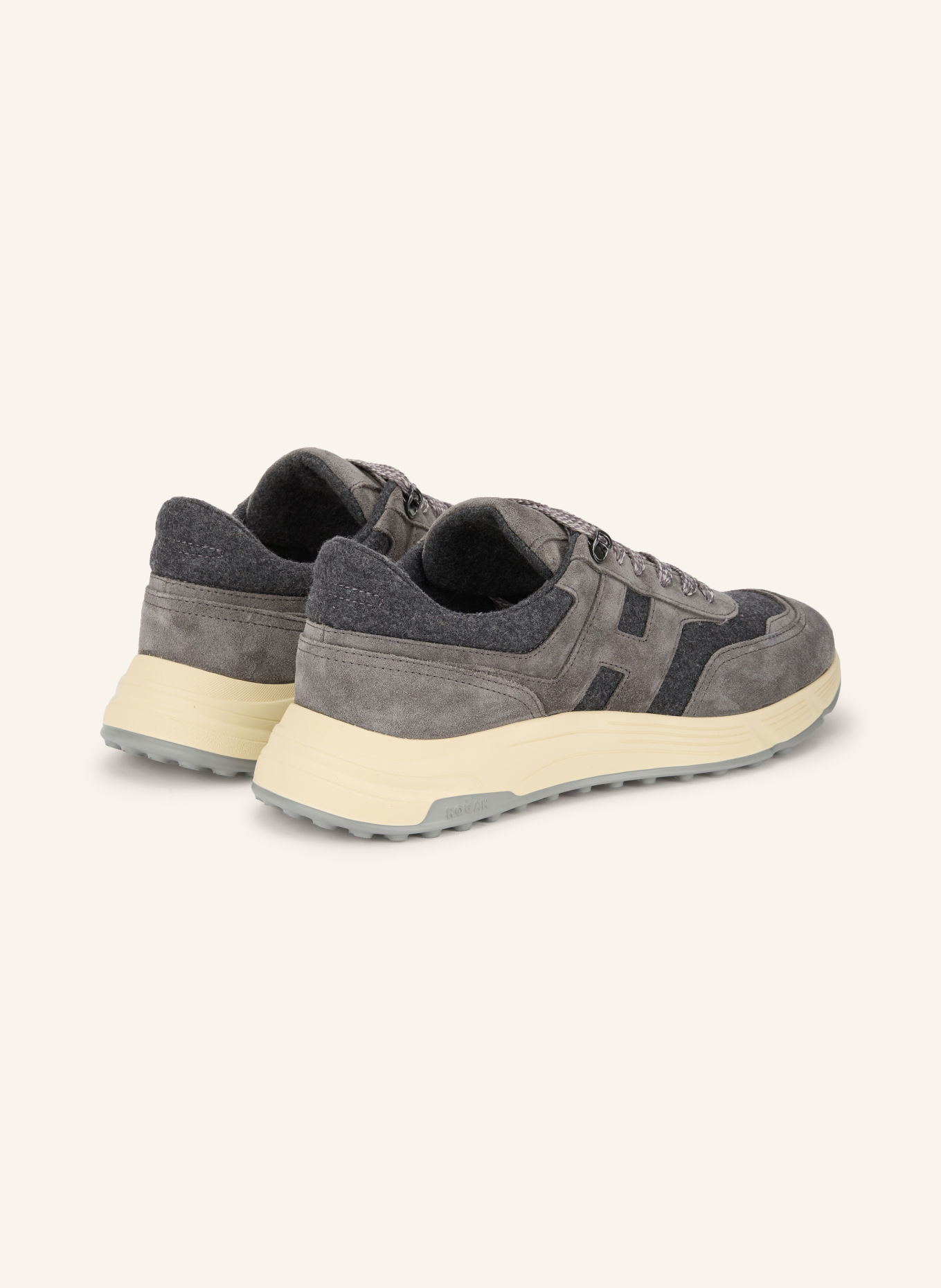 HOGAN Sneaker HYPERLIGHT: GRAU / DUNKELGRAU