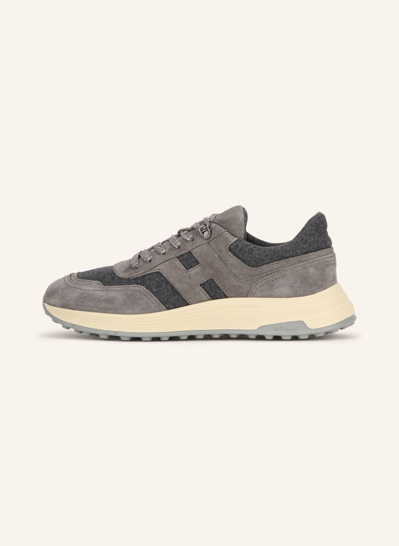 HOGAN Sneaker HYPERLIGHT: GRAU / DUNKELGRAU