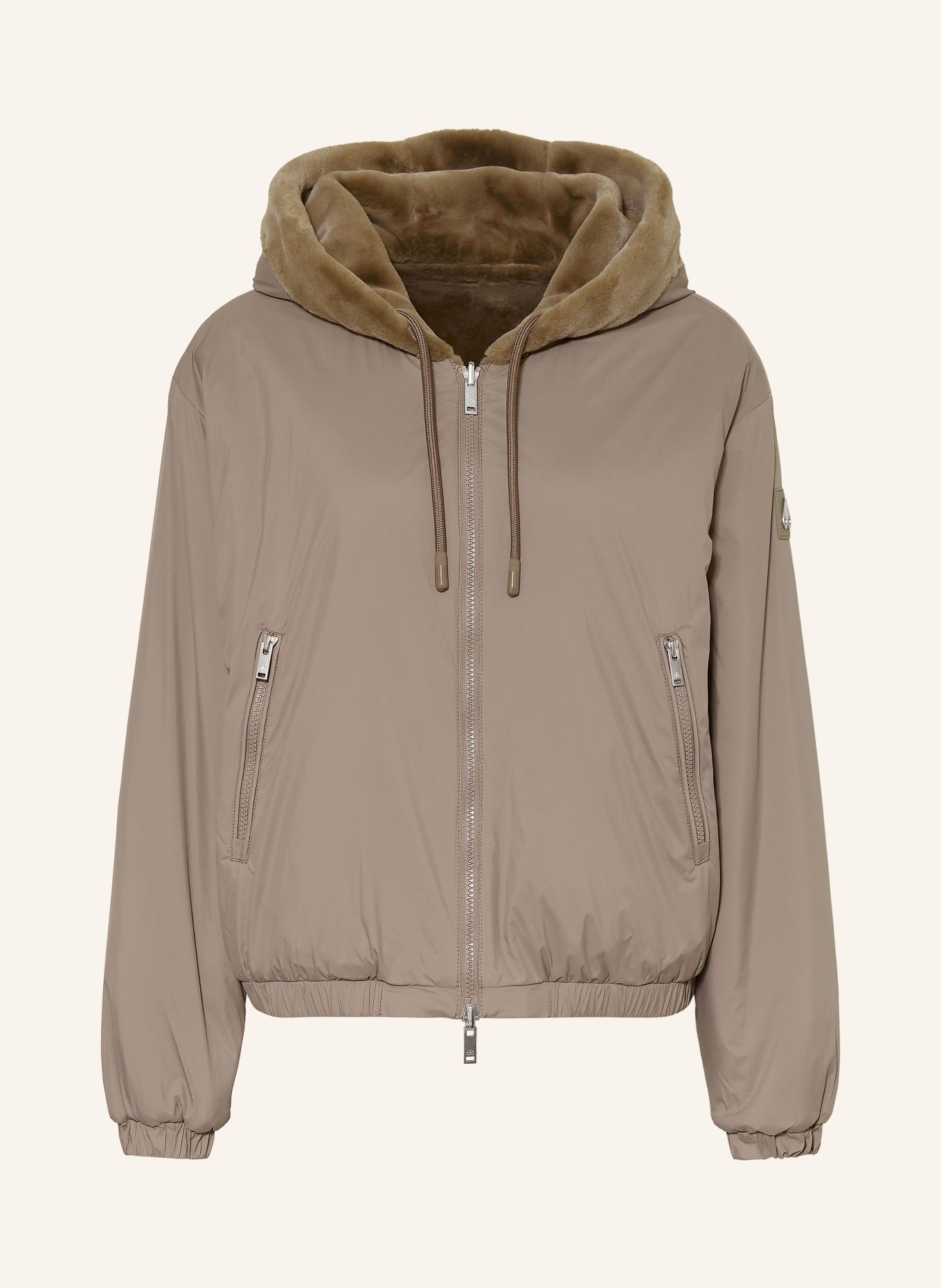 MOOSE KNUCKLES EATON BUNNY Reversible Jacket: TAUPE