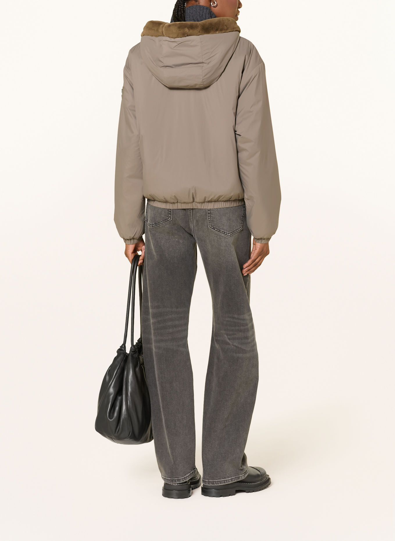 MOOSE KNUCKLES EATON BUNNY Reversible Jacket: TAUPE