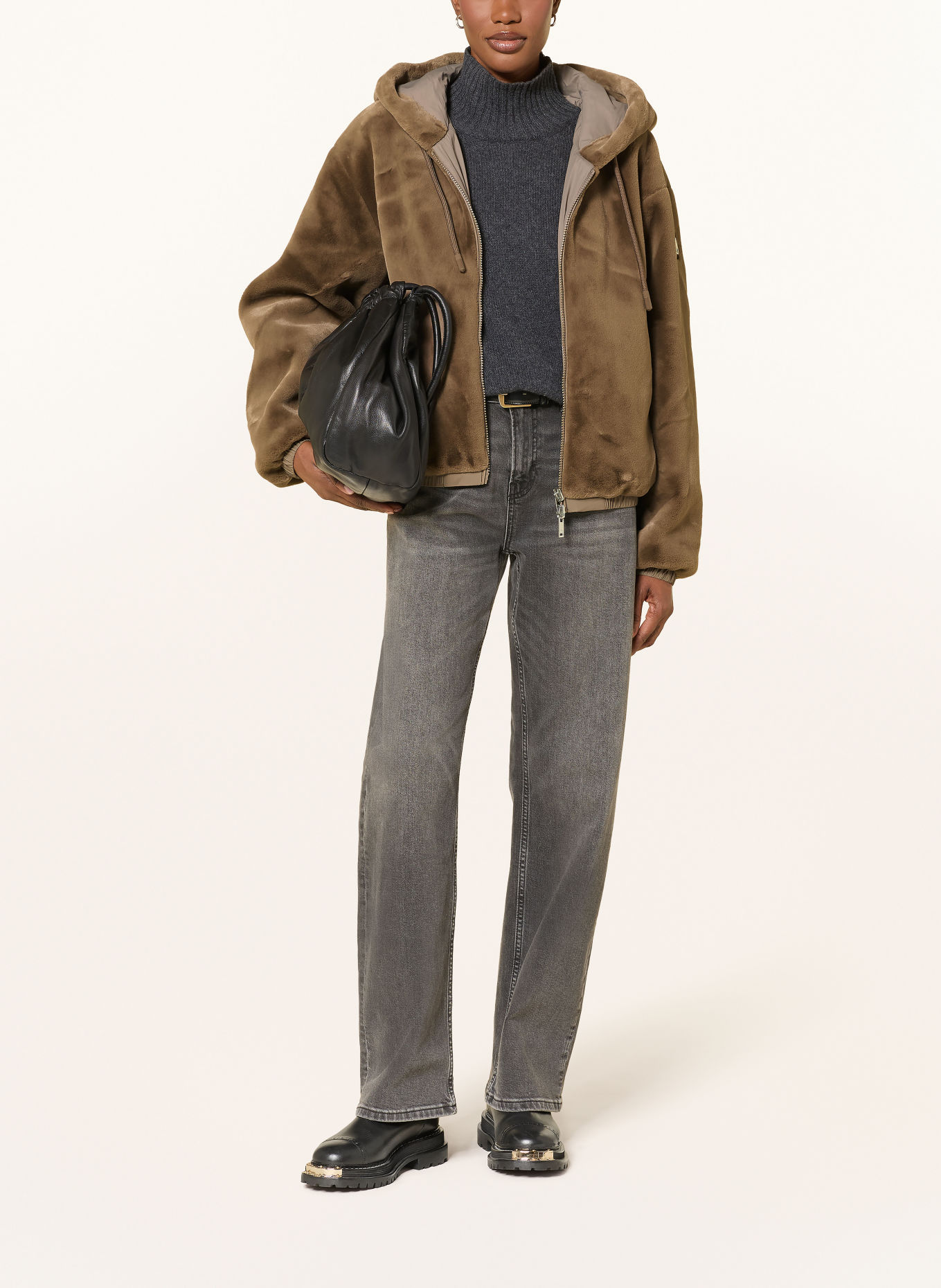 MOOSE KNUCKLES EATON BUNNY Reversible Jacket: TAUPE