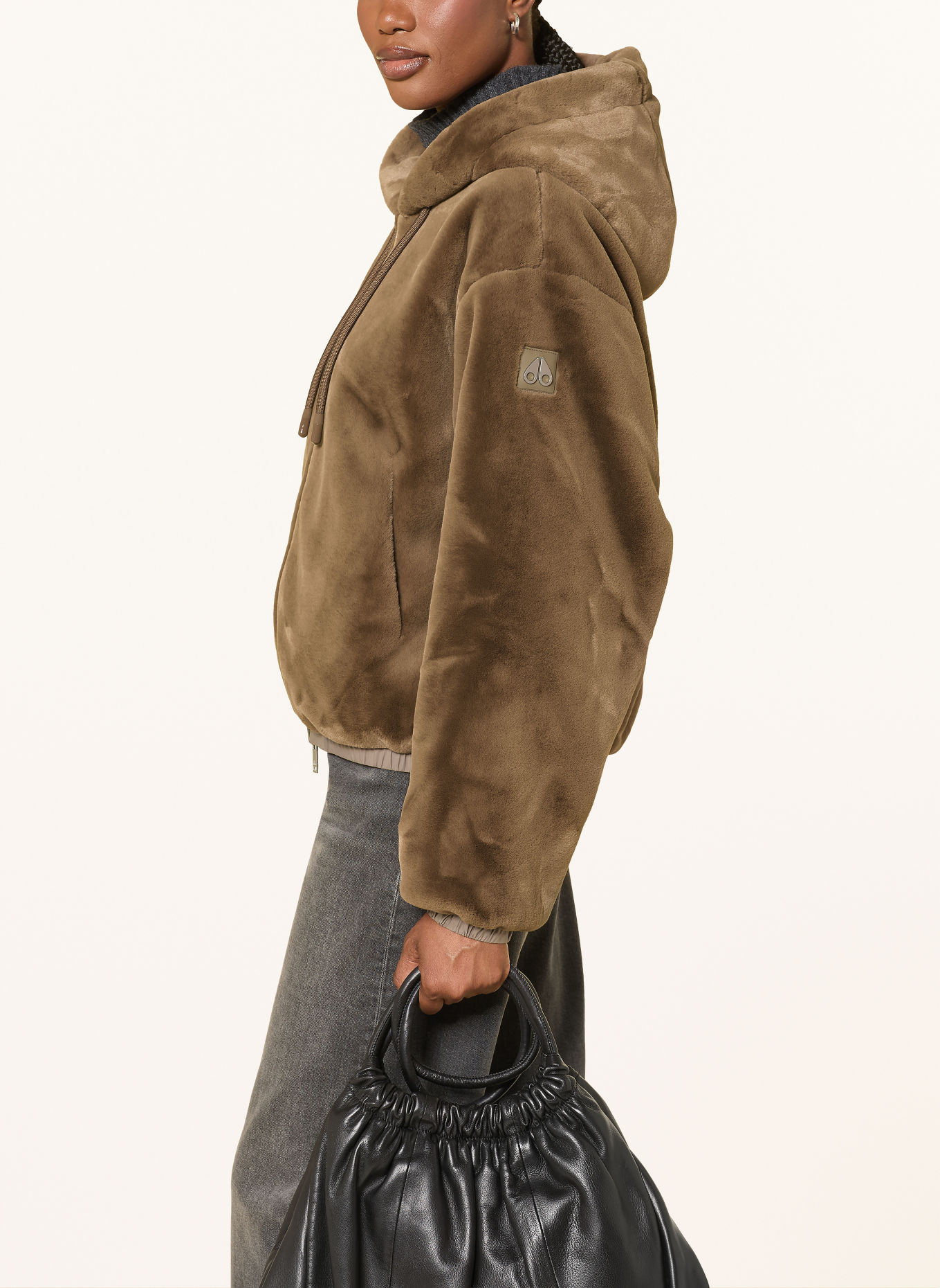 MOOSE KNUCKLES EATON BUNNY Reversible Jacket: TAUPE