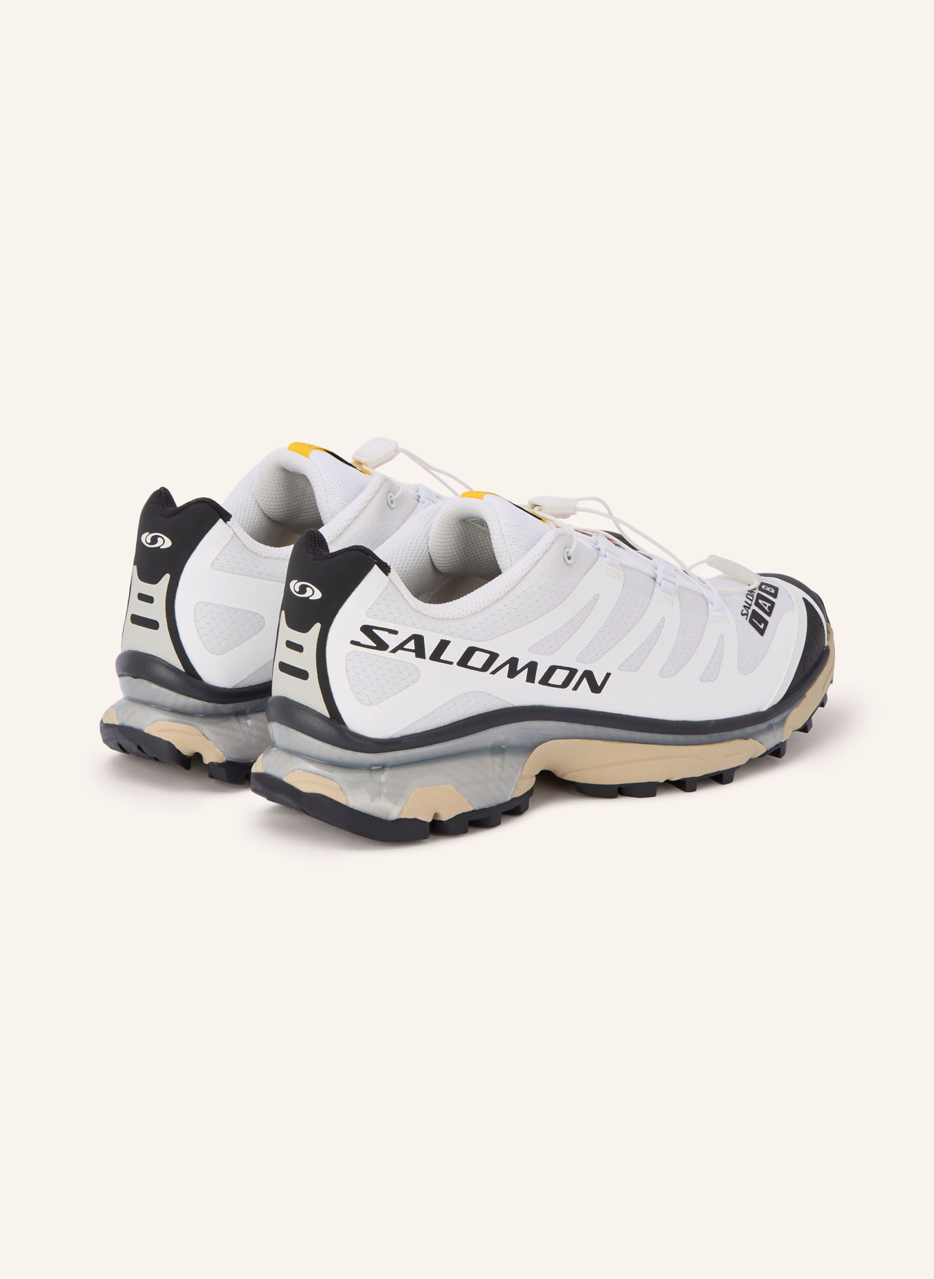 SALOMON XT-4 OG Sneakers: WHITE / YELLOW / BLACK