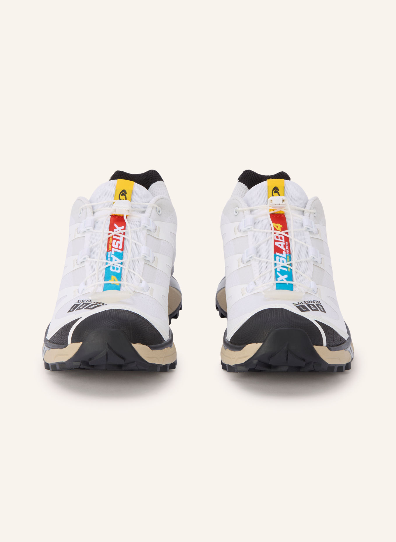 SALOMON XT-4 OG Sneakers: WHITE / YELLOW / BLACK