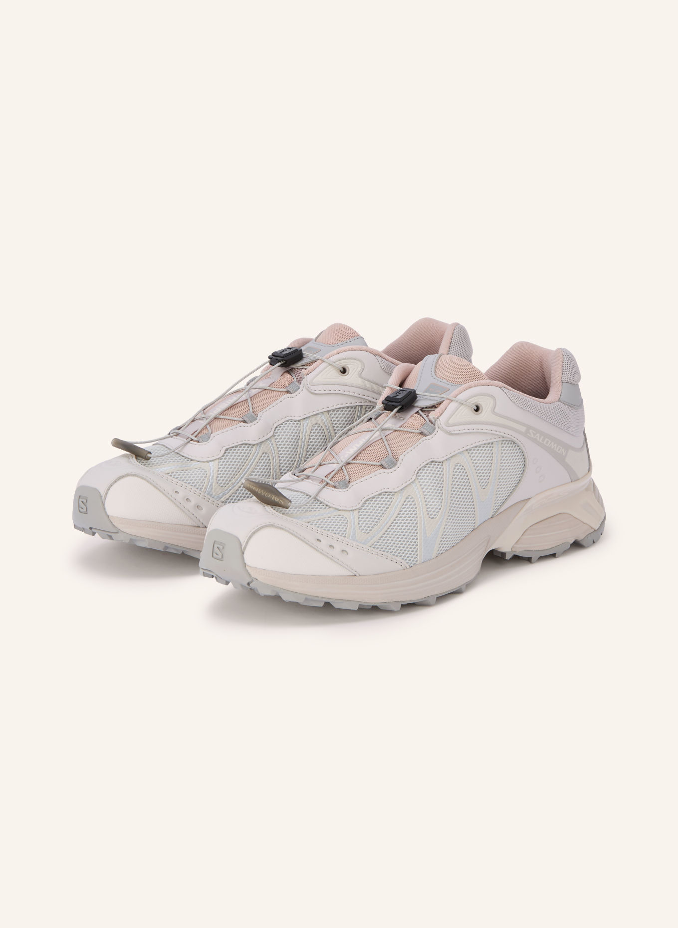 SALOMON XT-WHISPER Sneakers: LIGHT GRAY / SILVER / DUSKY PINK