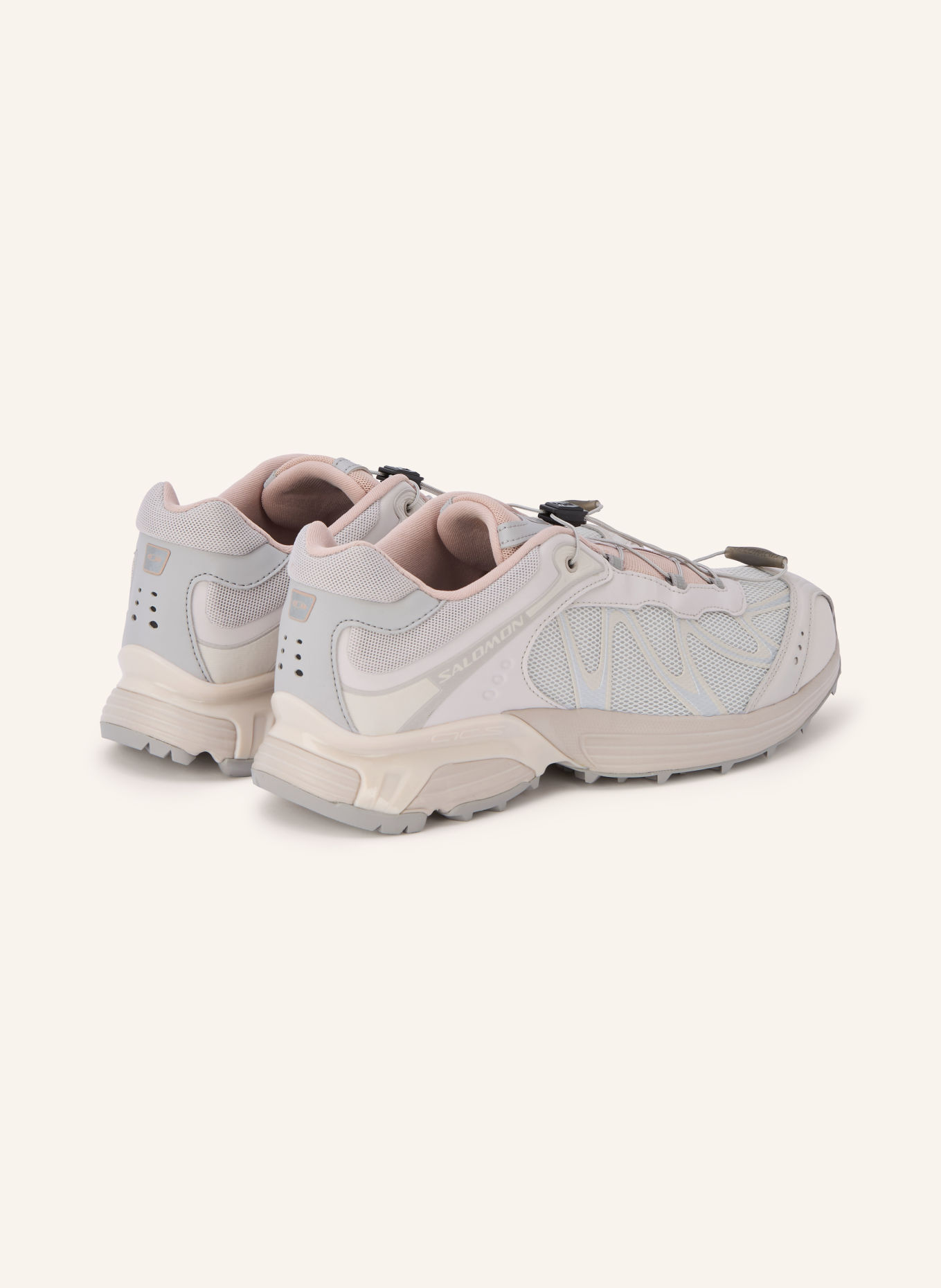 SALOMON XT-WHISPER Sneakers: LIGHT GRAY / SILVER / DUSKY PINK