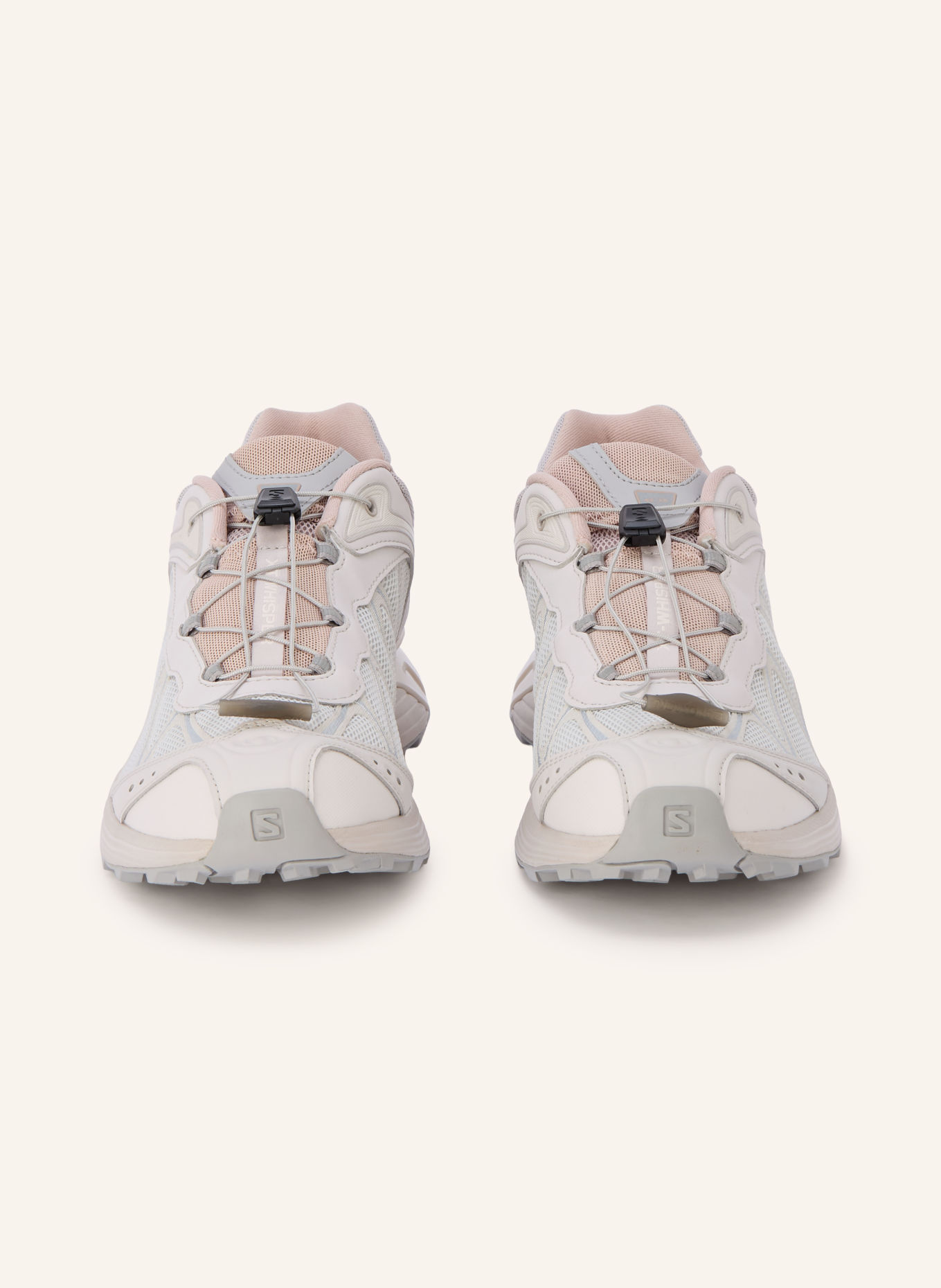 SALOMON XT-WHISPER Sneakers: LIGHT GRAY / SILVER / DUSKY PINK