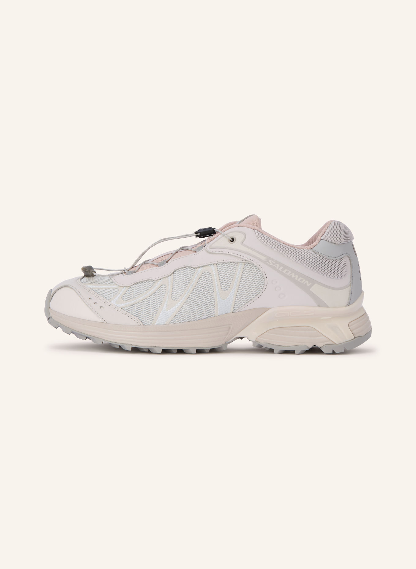 SALOMON XT-WHISPER Sneakers: LIGHT GRAY / SILVER / DUSKY PINK
