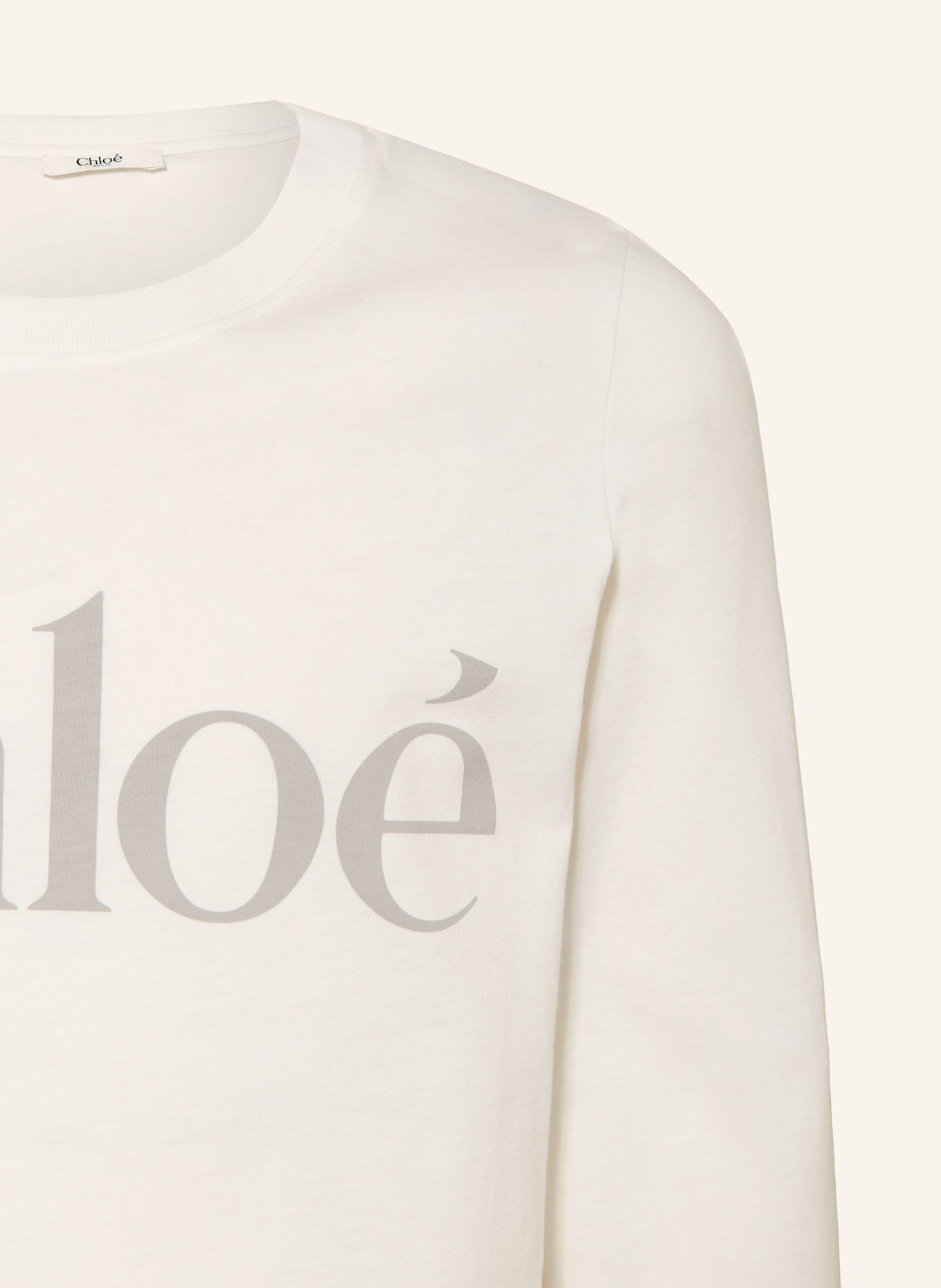 Chloé Longsleeve: WIT / GRIJS