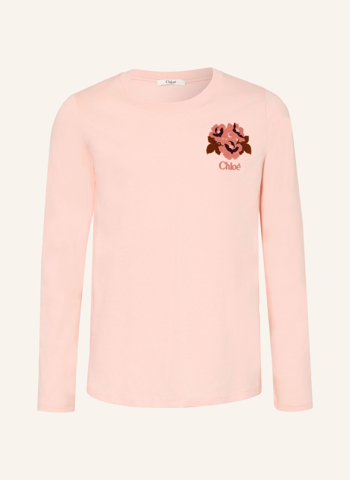 Chloé Longsleeve: ROSE CLAIR / MARRON FONCÉ / VIEUX ROSE