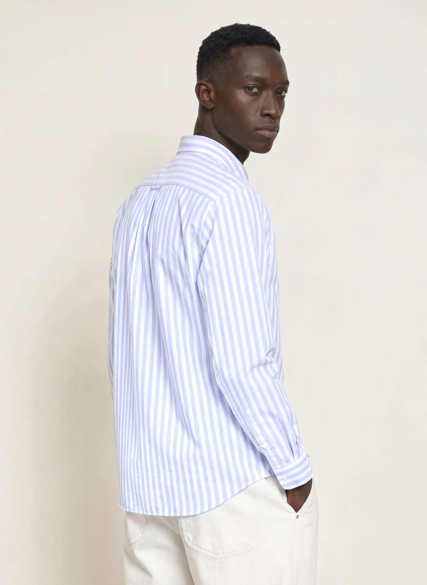 LACOSTE Oxfordhemd Regular Fit: HELLBLAU / WEISS