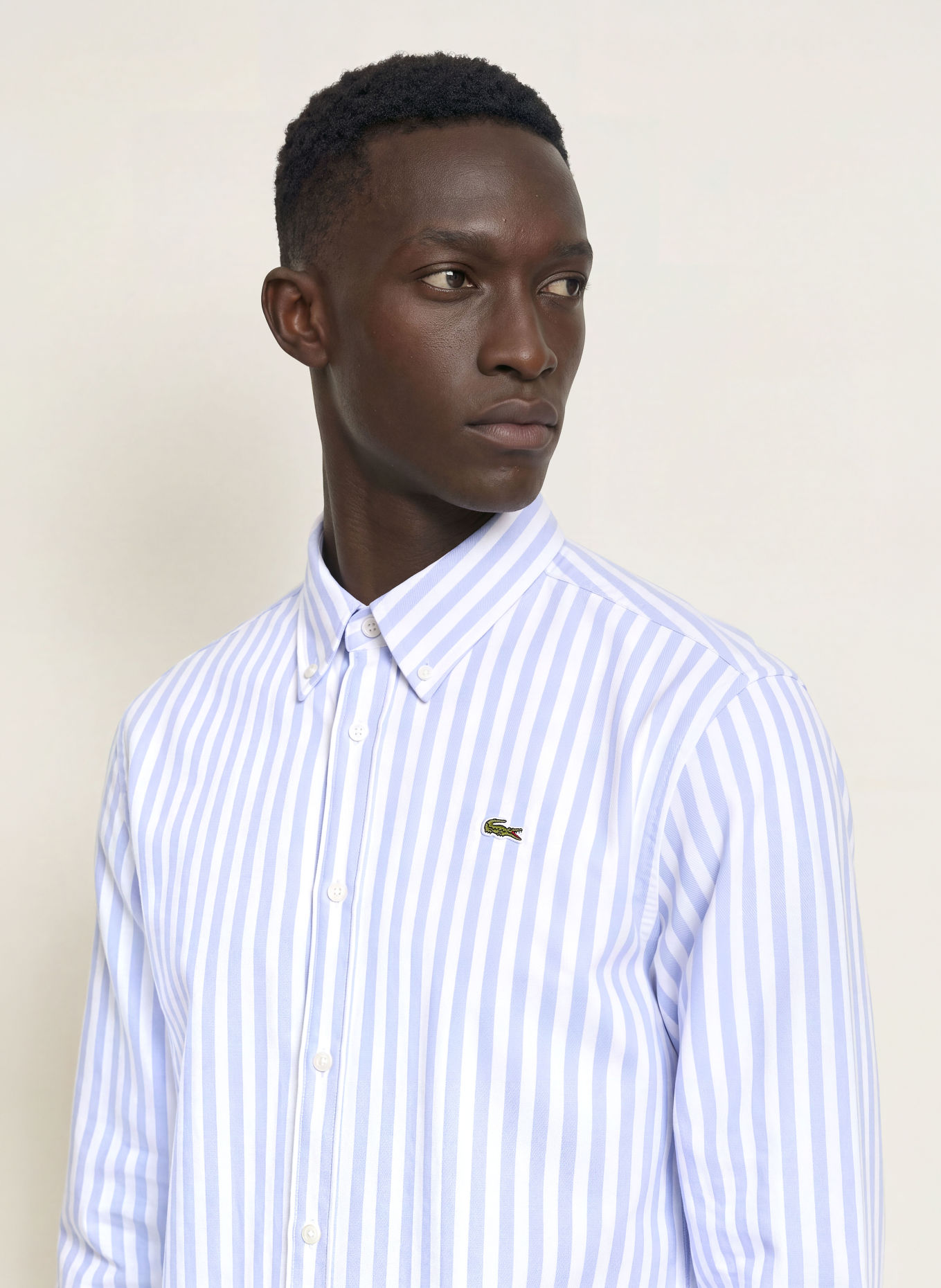LACOSTE Oxfordhemd Regular Fit: HELLBLAU / WEISS