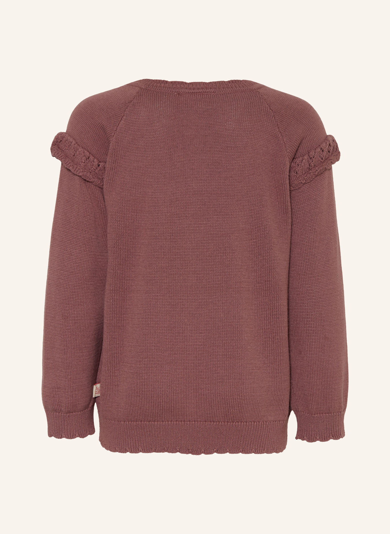 HUST and CLAIRE HCPUSLE Sweater with Ruffles: PURPLE