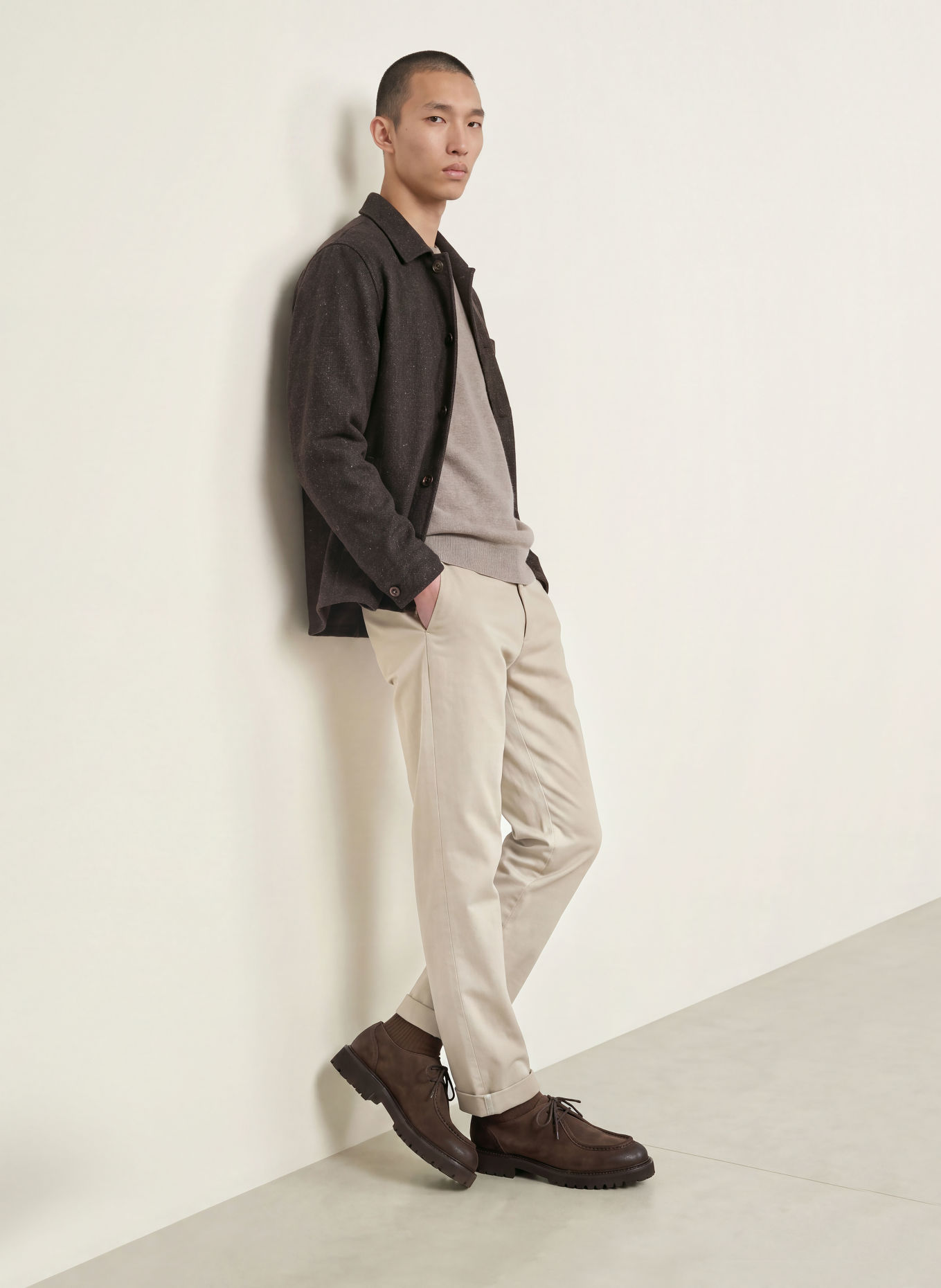 BERWICH Chino YRETROLONG Slim Fit: BEIGE