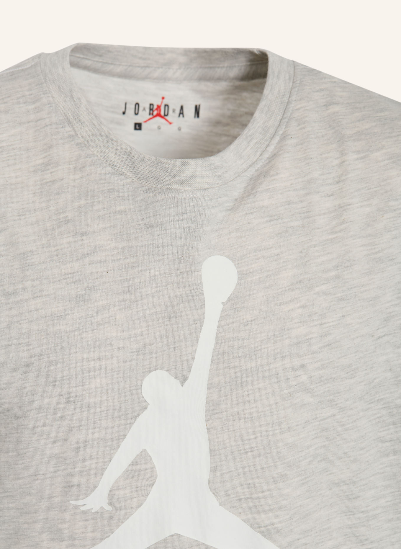 JORDAN T-shirt: GRÅ / VIT