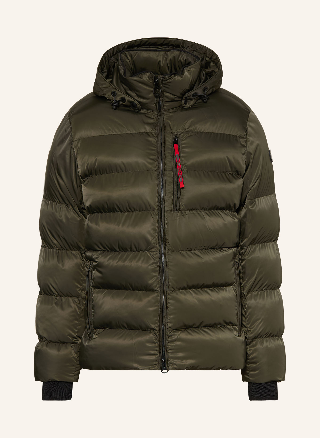 WELLENSTEYN Steppjacke BLACKBIRD mit abnehmbare Kapuze: OLIV