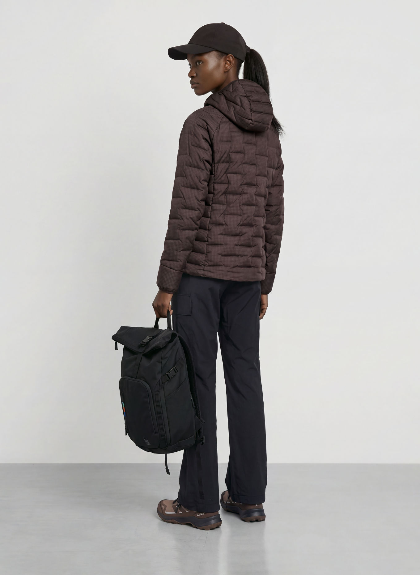 patagonia Lightweight donsjas: DONKERGRIJS / WIT