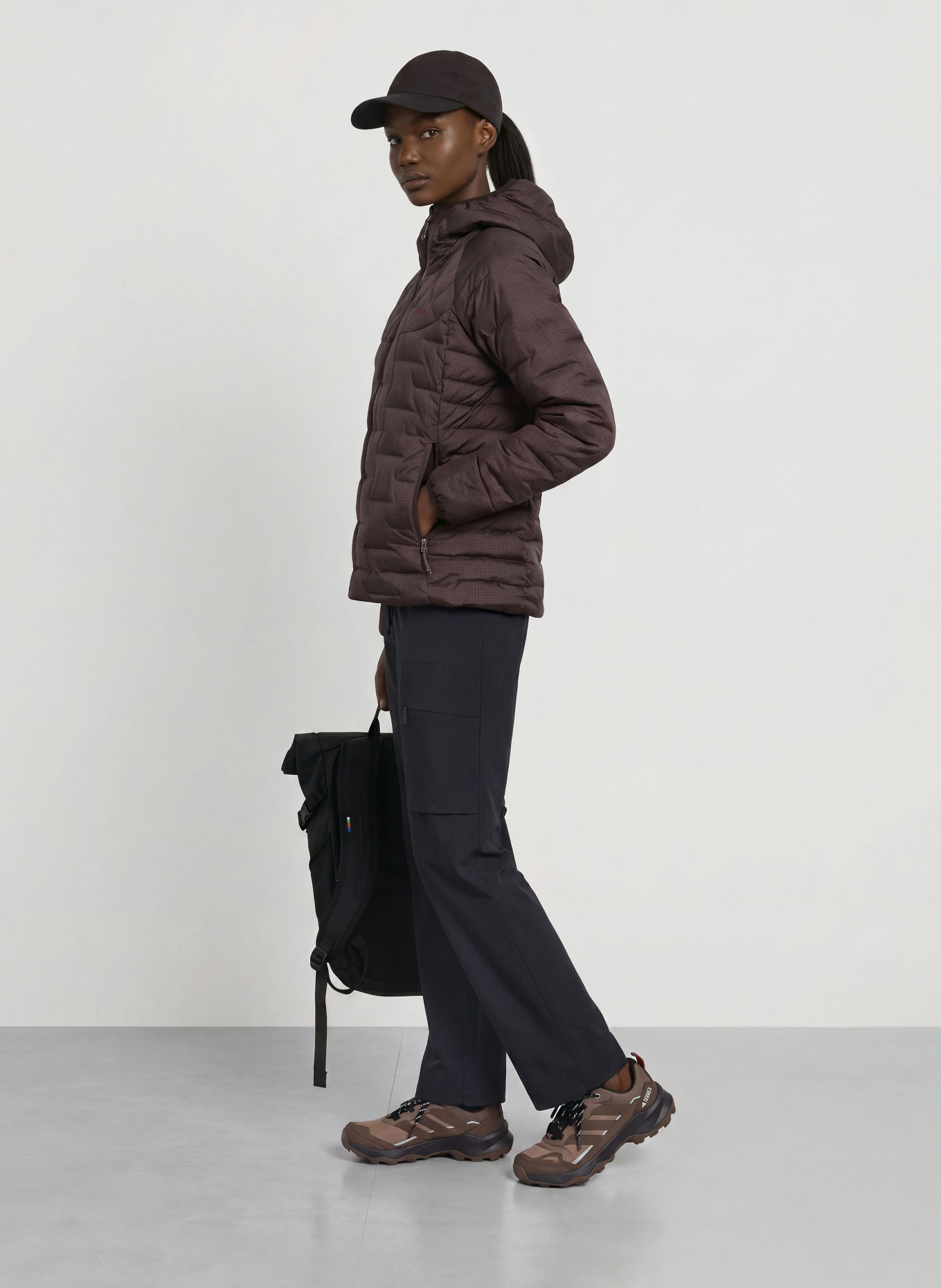 patagonia Lightweight donsjas: DONKERGRIJS / WIT