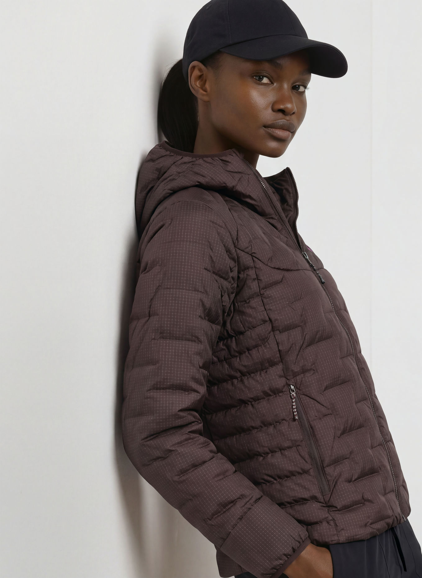 patagonia Lightweight donsjas: DONKERGRIJS / WIT
