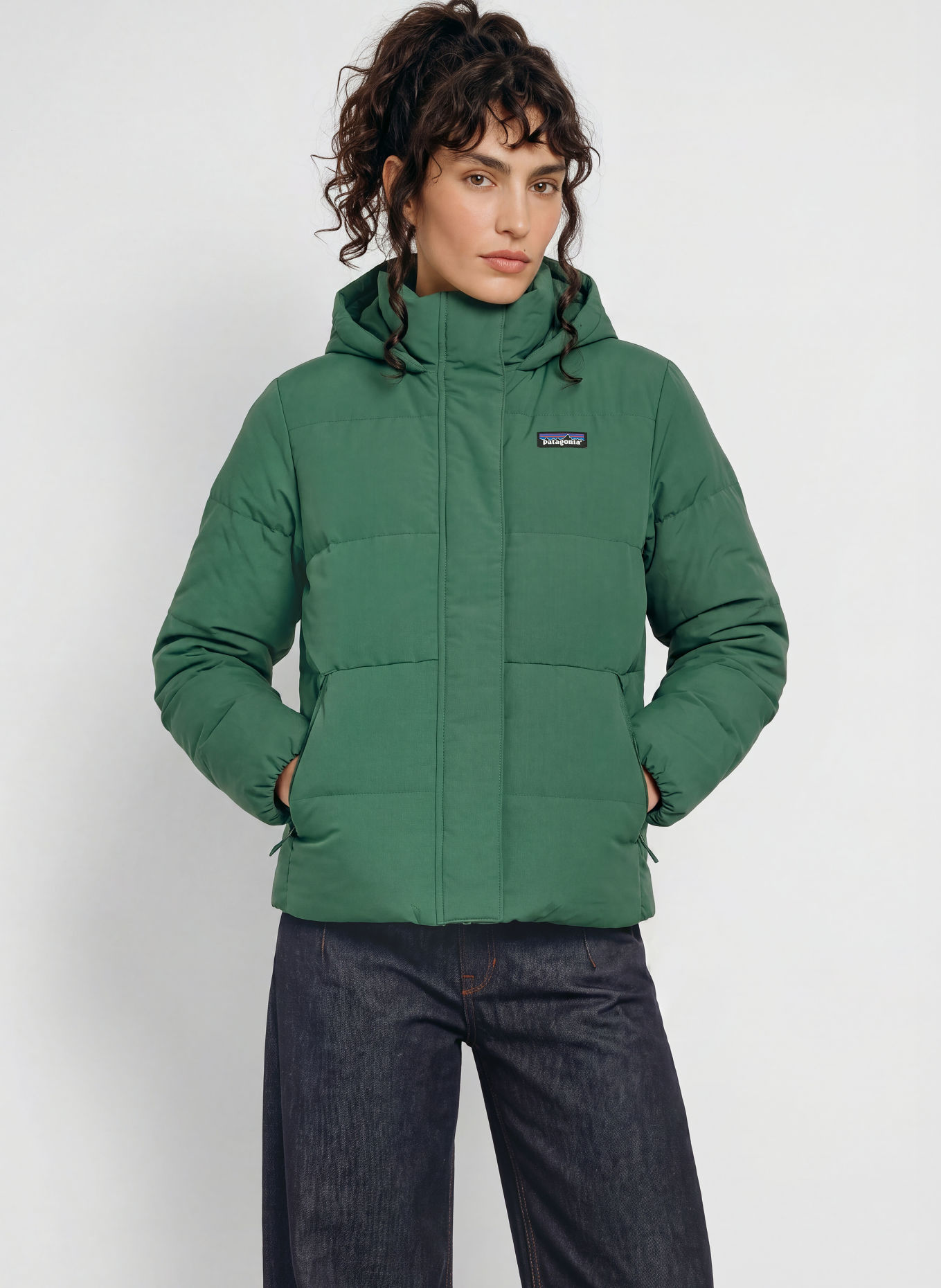 patagonia Kurtka puchowa SISAR DOWN HOODY: OLIWKOWY