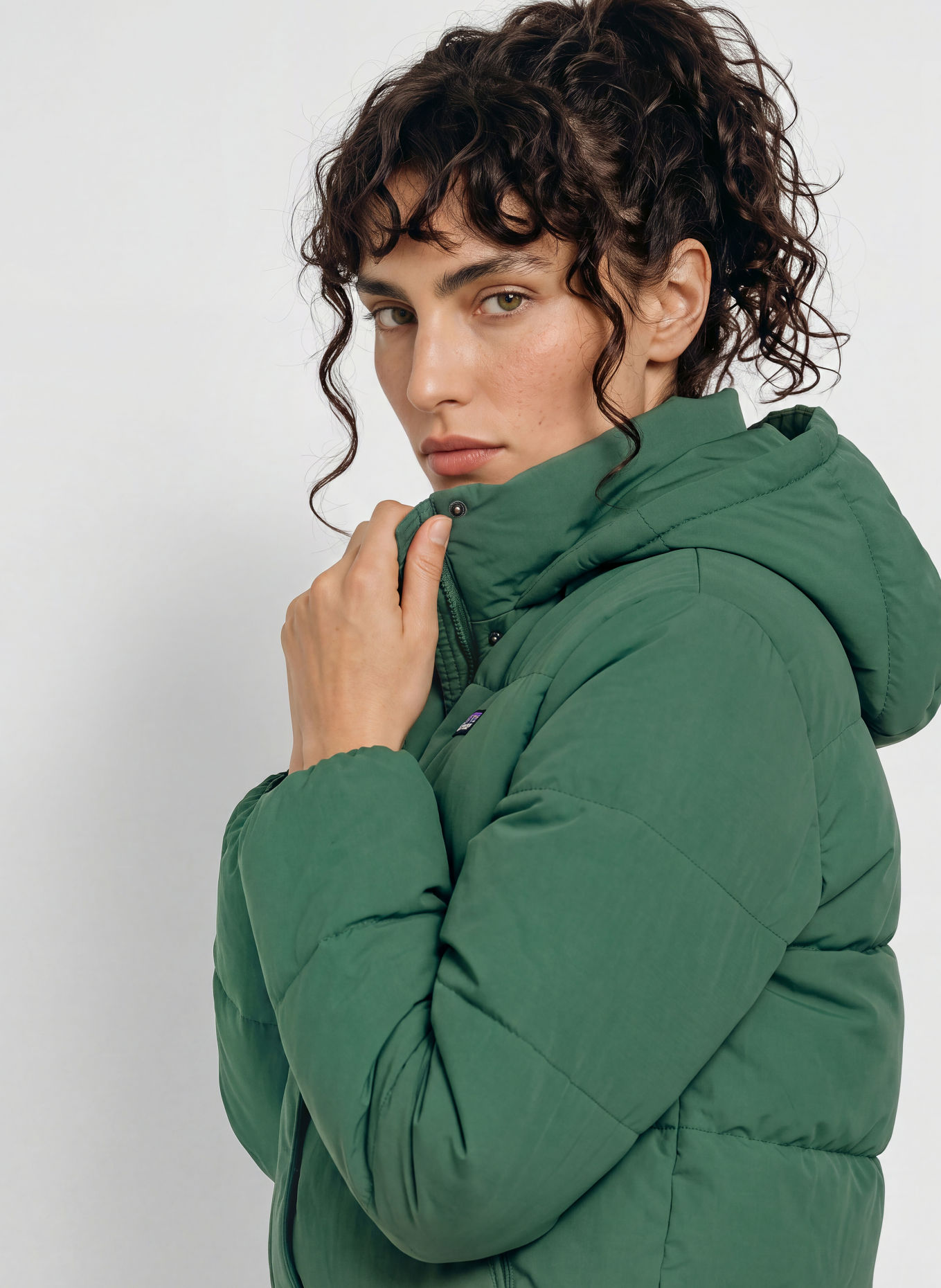 patagonia Kurtka puchowa SISAR DOWN HOODY: OLIWKOWY