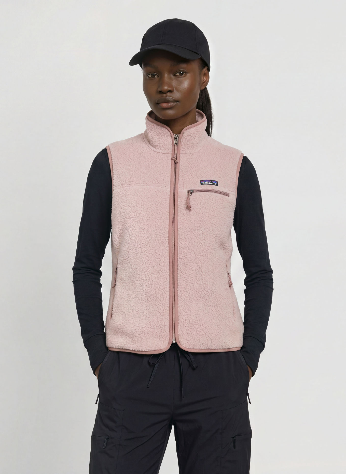 patagonia Kamizelka polarowa RETRO PILE: BLADORÓŻOWY / BRUDNY RÓŻ