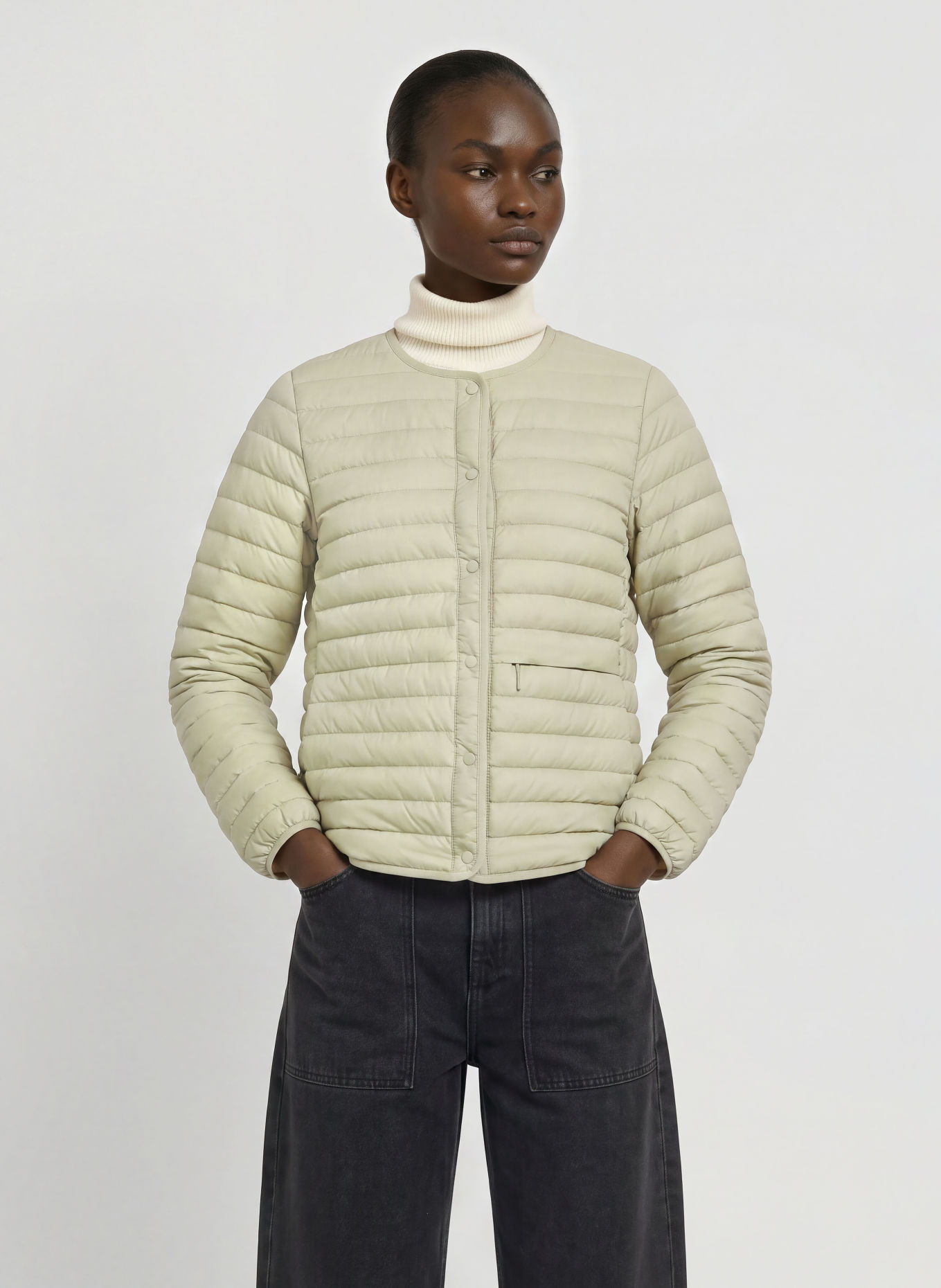 patagonia Lekka kurtka puchowa REVERSIBLE DOWN SWEATER™ z możliwością noszenia na obie strony: BEŻOWY / JASNOŻÓŁTY