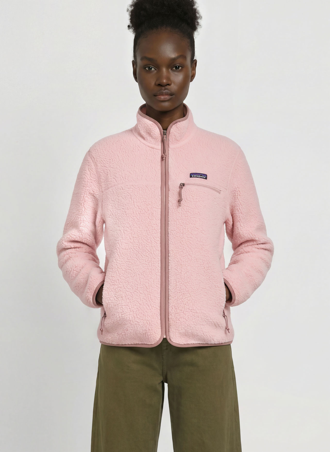 patagonia Kurtka z polaru RETRO PILE: RÓŻOWY / BRUDNY RÓŻ
