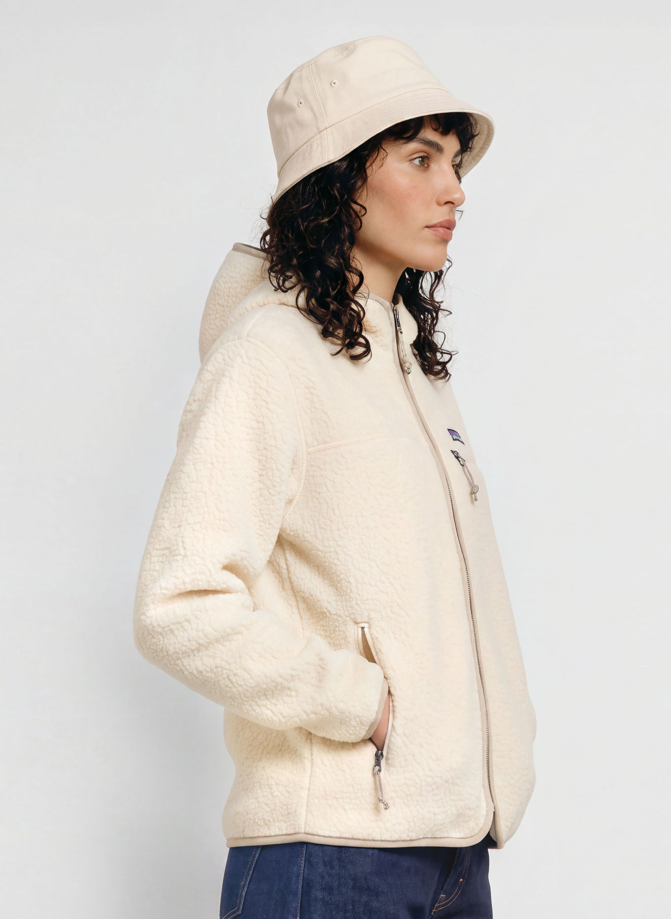 patagonia Fleecejas RETRO PILE: CRÈME / BEIGE