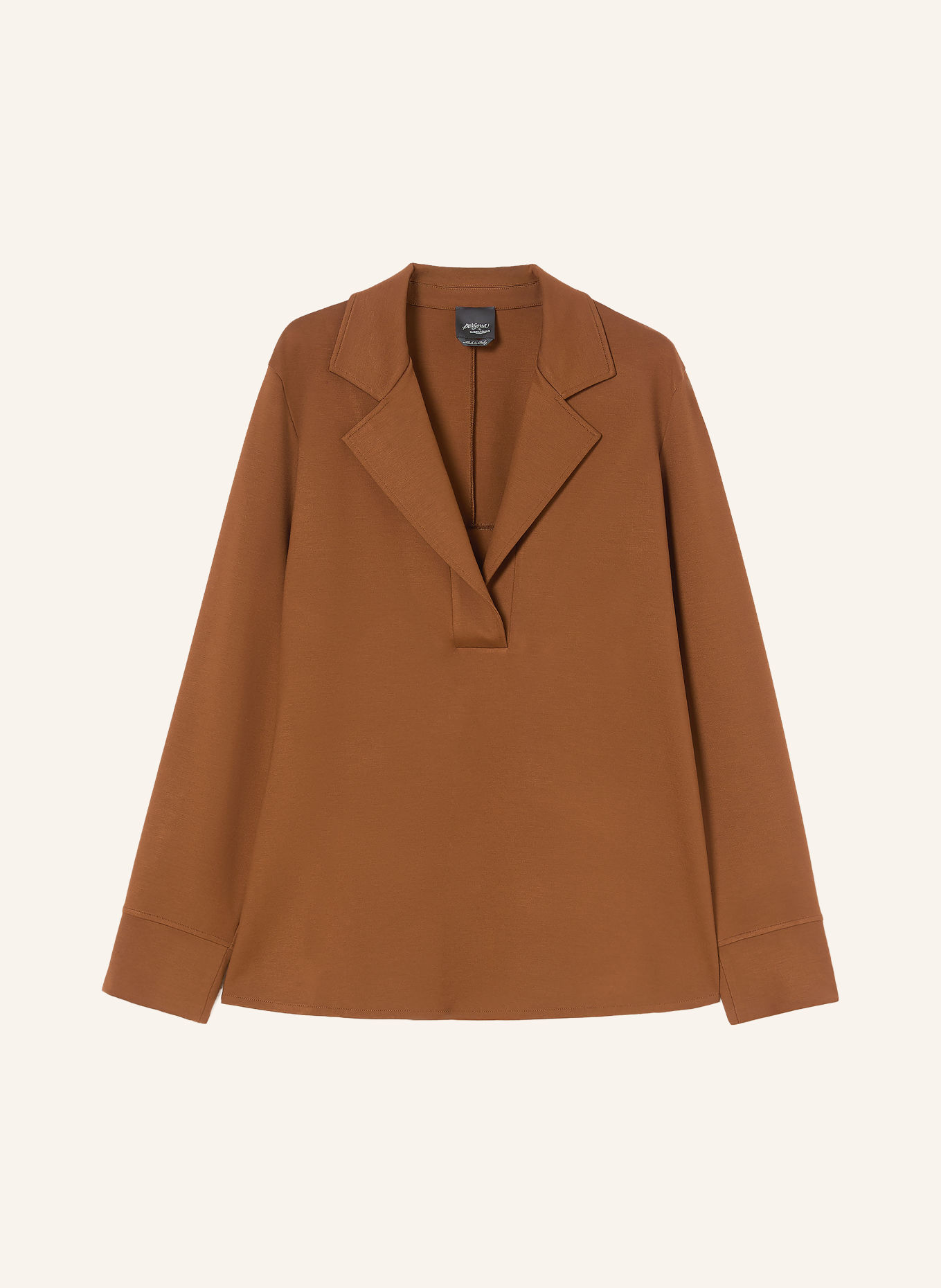 PERSONA MARINA RINALDI Sweatshirt PMRFEROCE: COGNAC