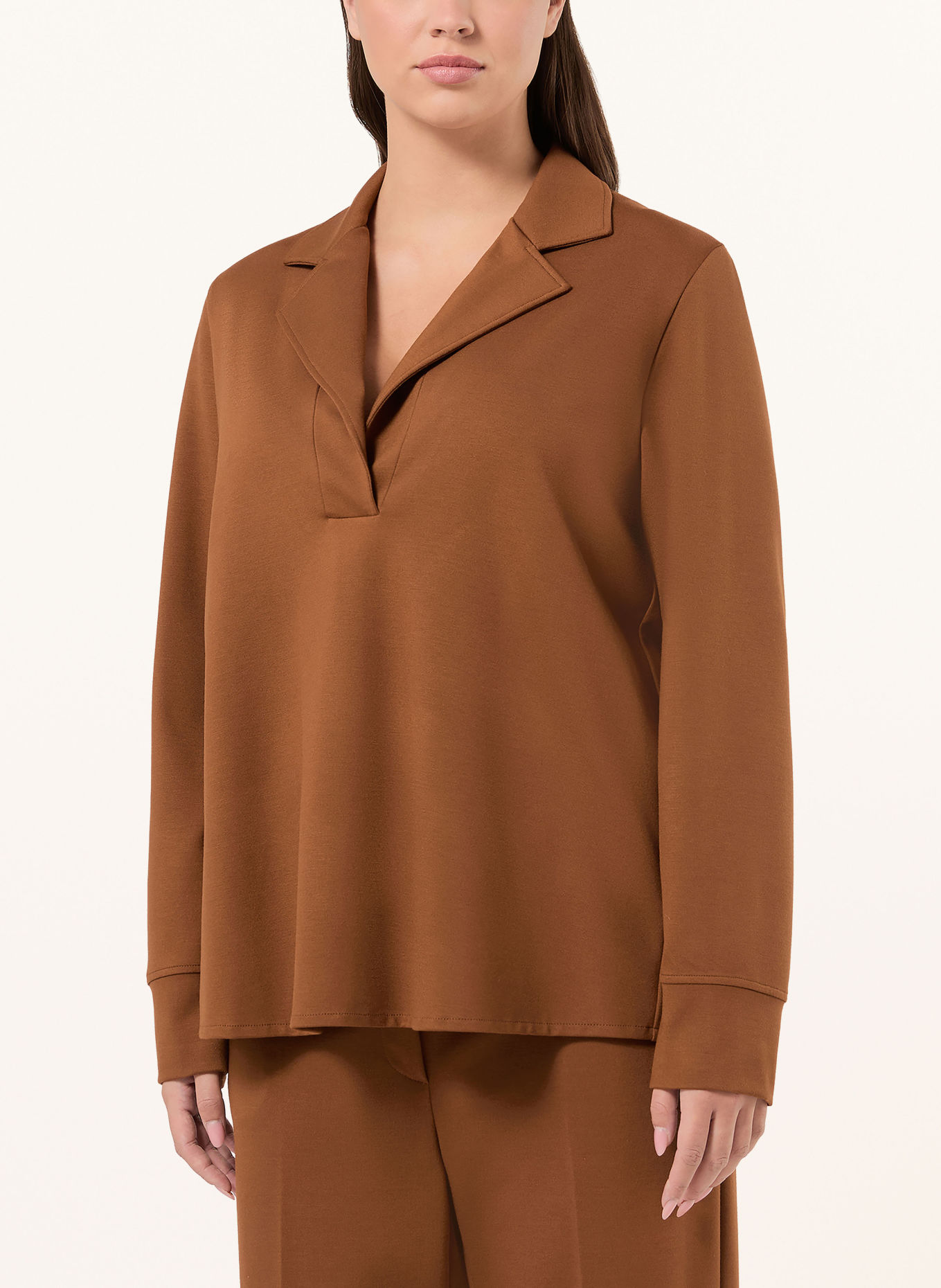PERSONA MARINA RINALDI Sweatshirt PMRFEROCE: COGNAC